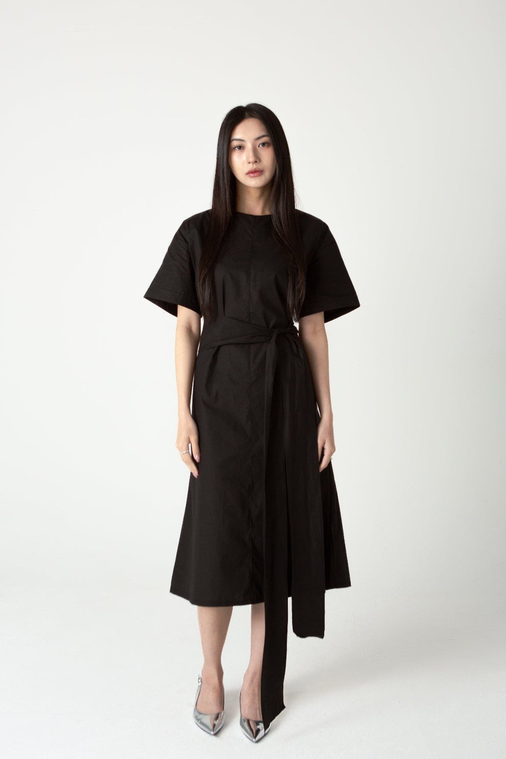 SAERO COLLECTIVE | Wrapline Dress | Black