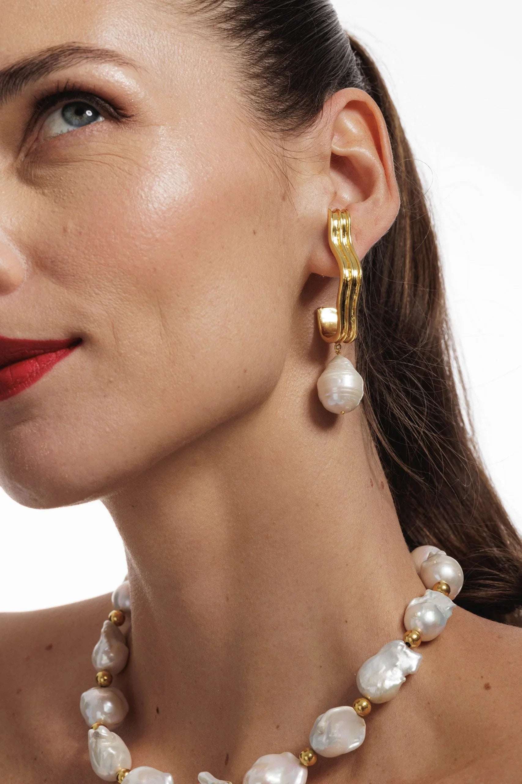 BOHEME BY VERO | Dune Earrings Single Pearl