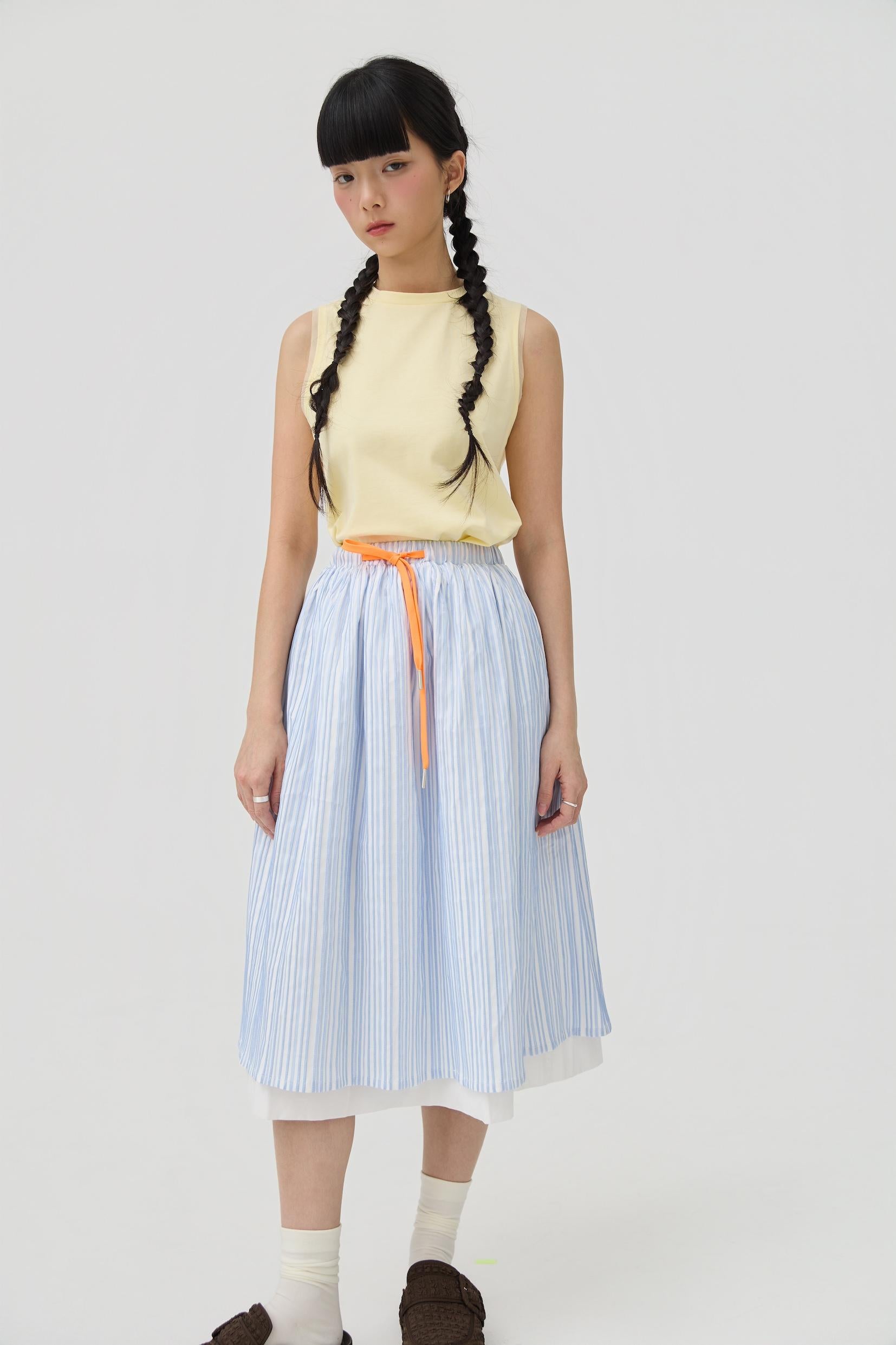 3EIGHTH | Kumo Muscle Tank | Butter Yellow