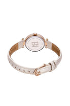 BLACK BY BLUE BRAVE | THCN T· I Mother-of-Pearl Dial Ivory Leather Strap Watch