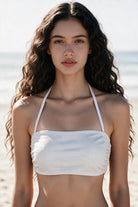 HAI THE LABEL | Summer Bliss | Easy-Fit Halter Bandeau Top - Jelly White