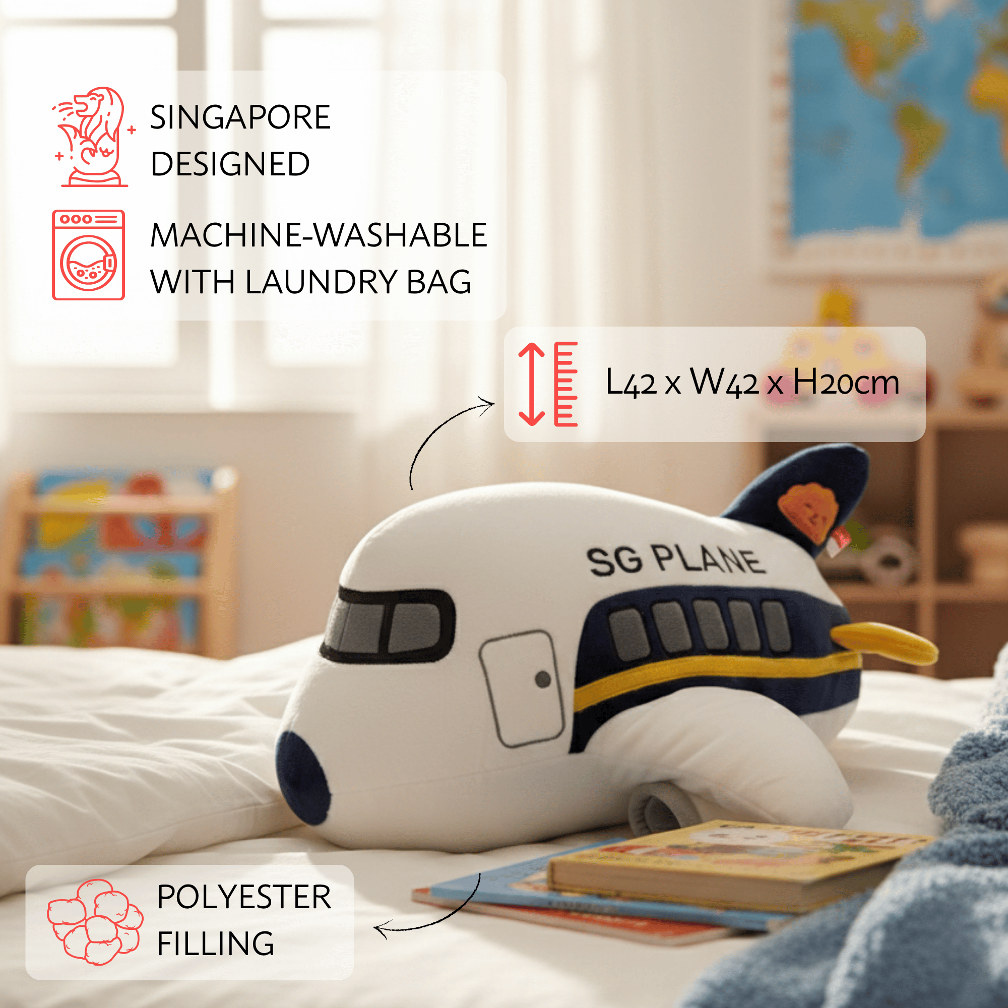 NOM | Singapore Plane Plush
