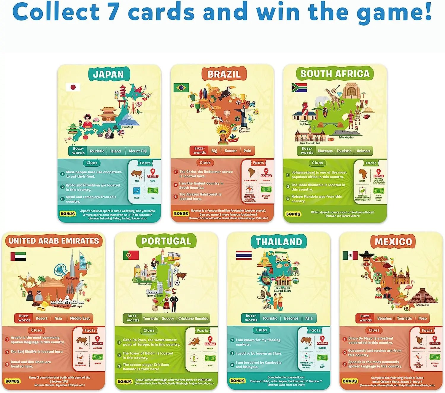 NIMBU | Skillmatics 'Guess in 10' Countries of the World Card Game of Smart Questions