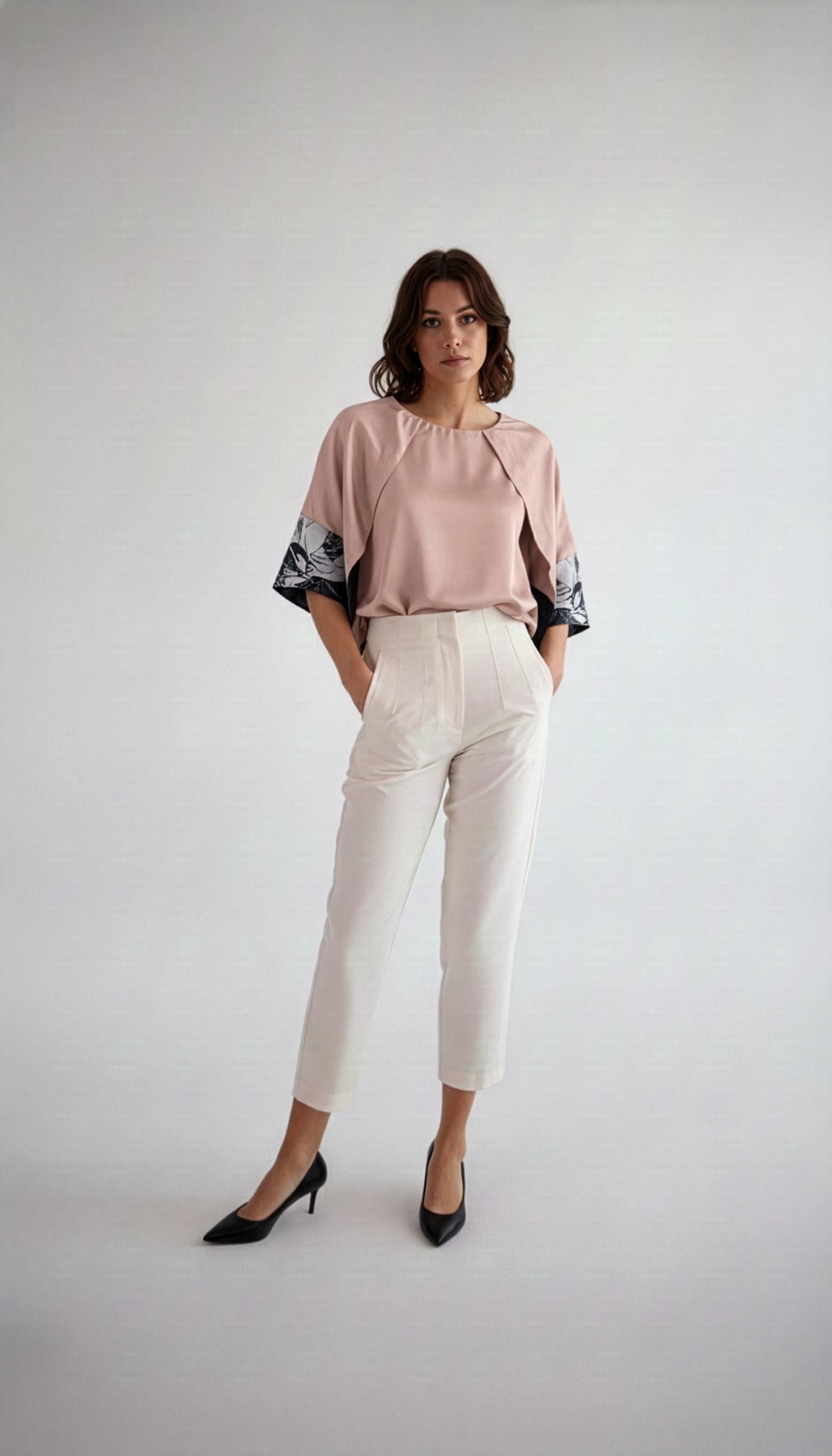 WOLF & BYRD | Blush Tides Blouse