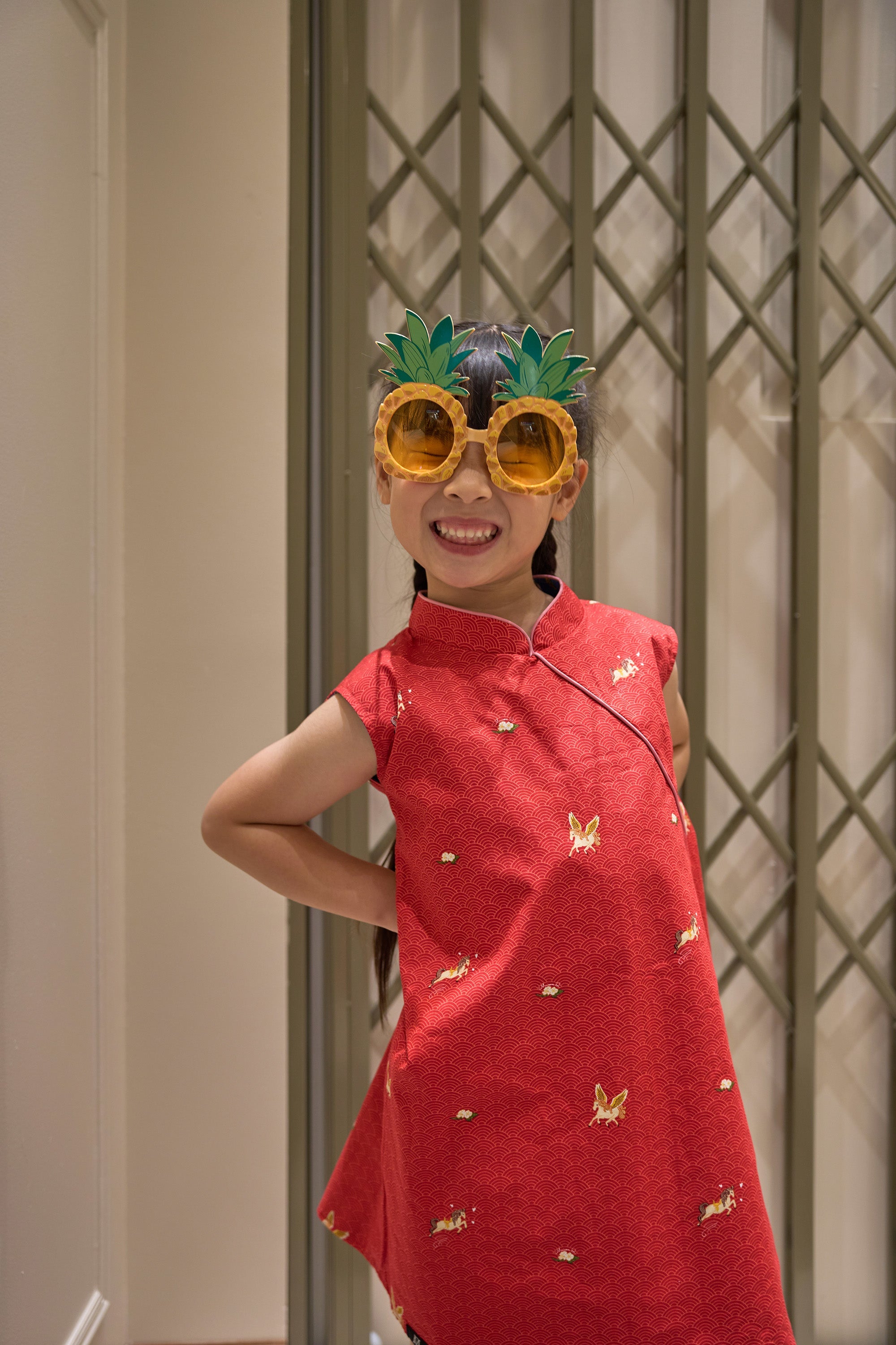 MAISON Q | Vivacious Miss Pony Reversible Classic Cheongsam