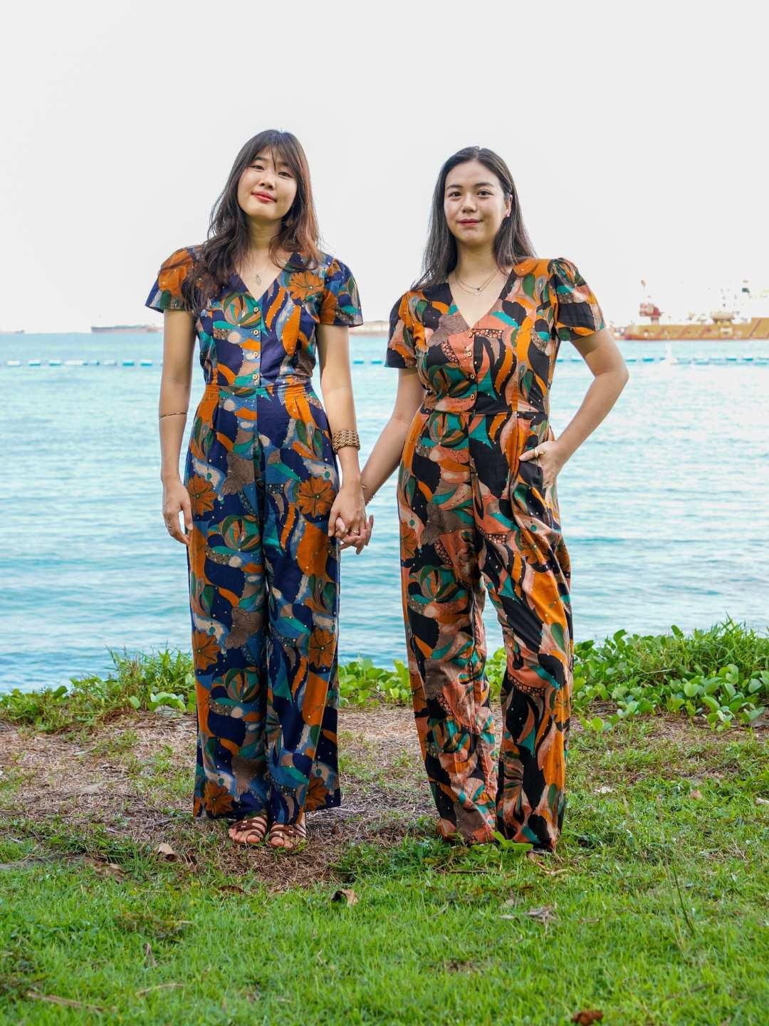NIMBU | Calypso Women's Jumpsuit In Midnight Mosaic