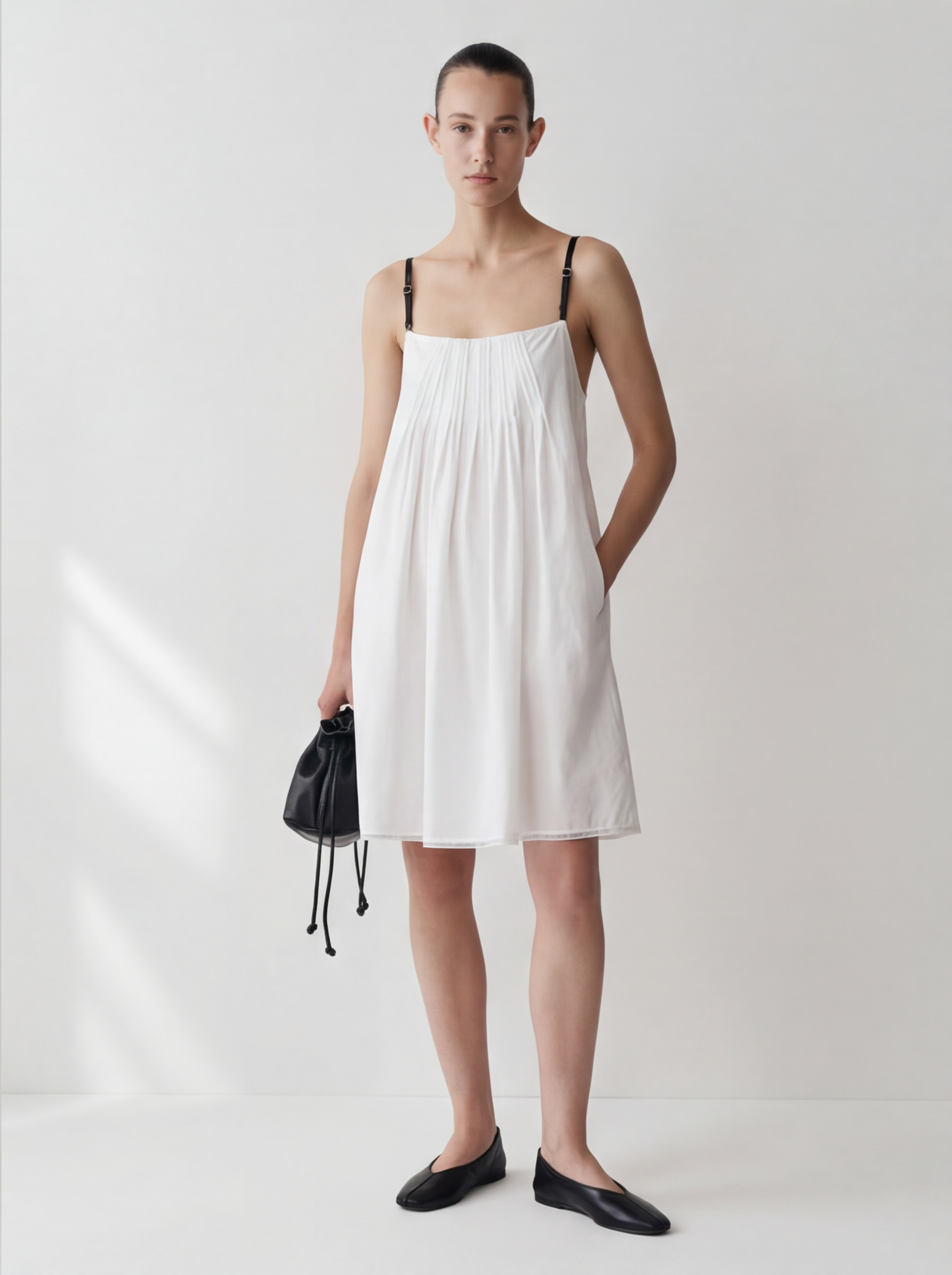 LAYERPLAN | Sela Gathered Slip Dress