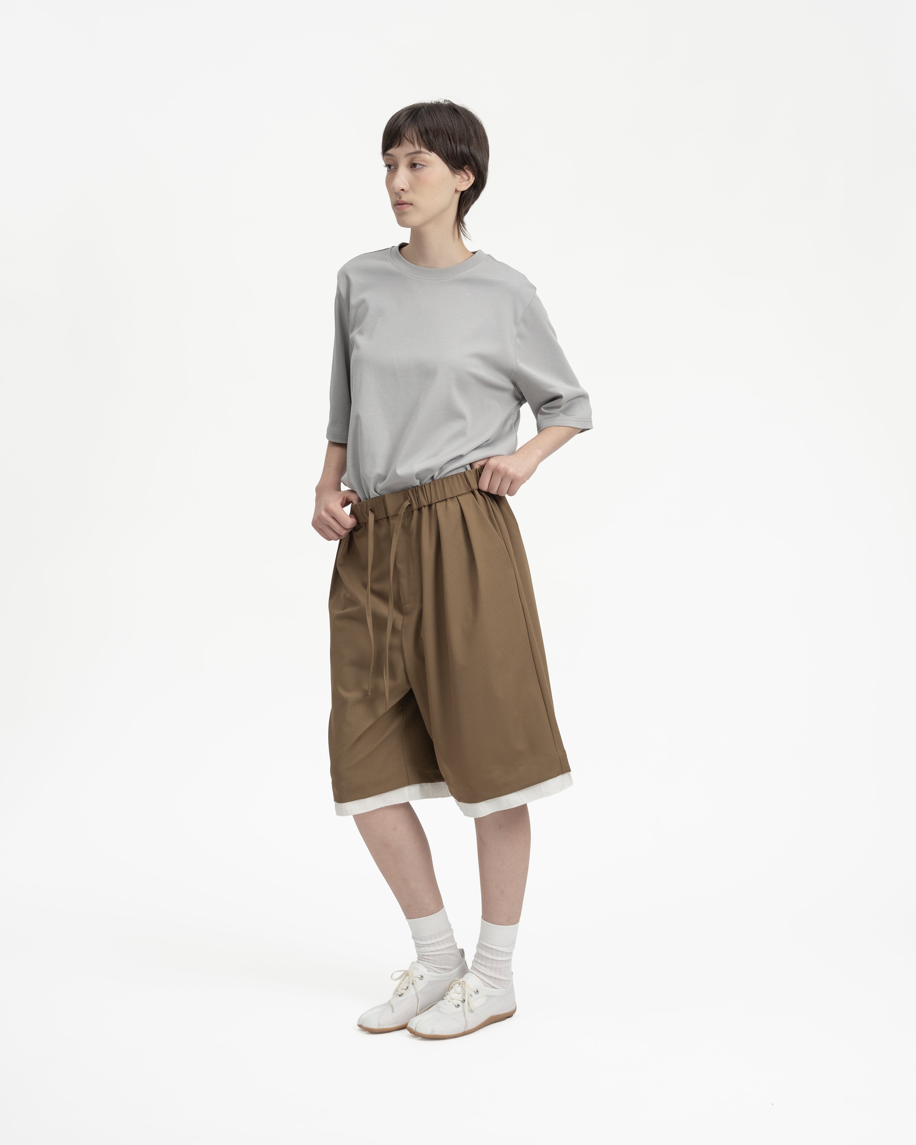 GRAYE | Layered Bermudas