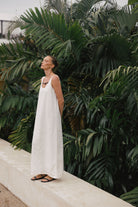 LAYERPLAN | Lena Buckle Linen Maxi Dress