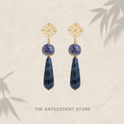 THE ANTECEDANT STORE | Good Fortune Nanyang Lapis Earrings