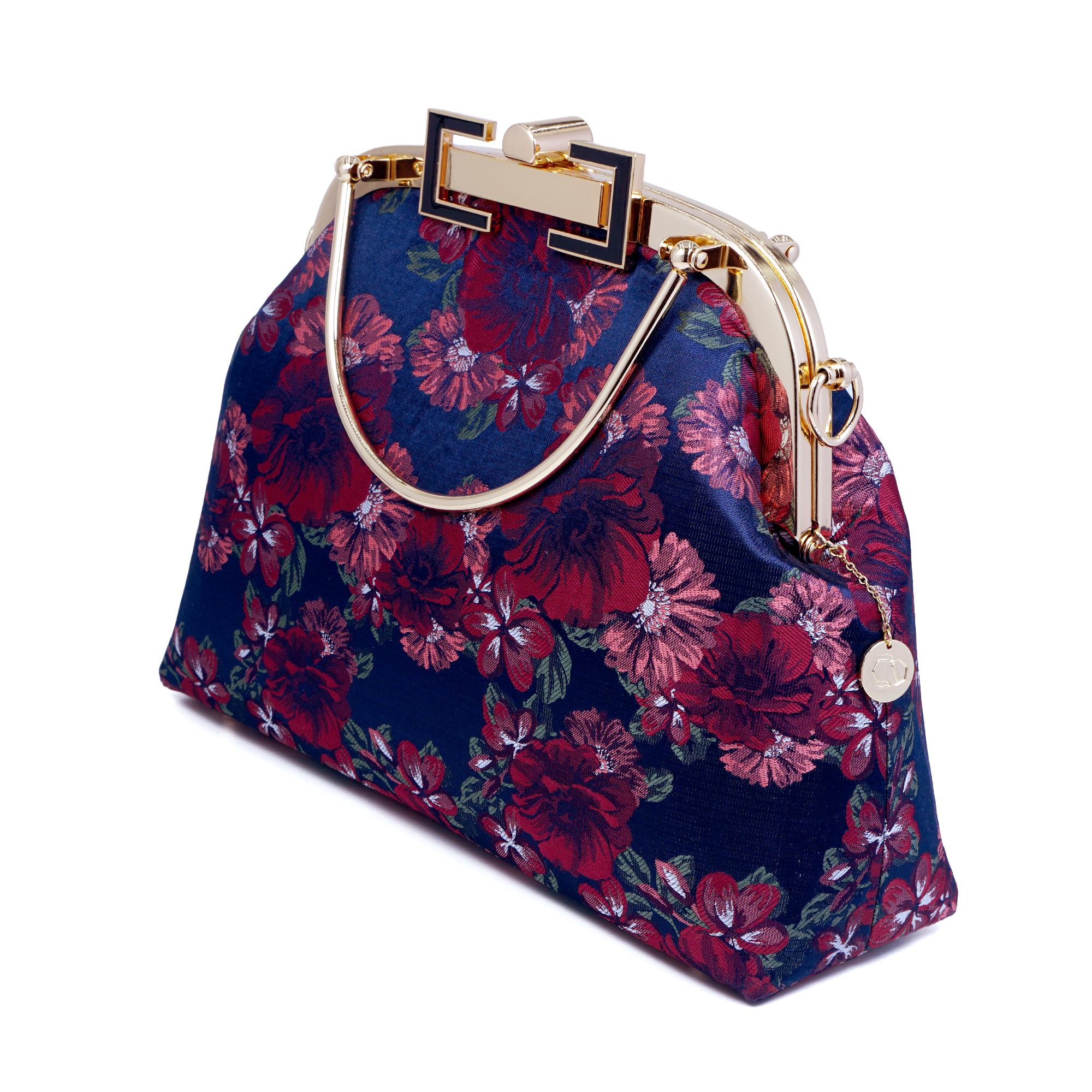 COCOONESE | Clasp Crossbody Bag - Night Carnation