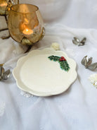 CERAMICS BY JAS | 8. Handmade Ceramic Holly Leaf Plate