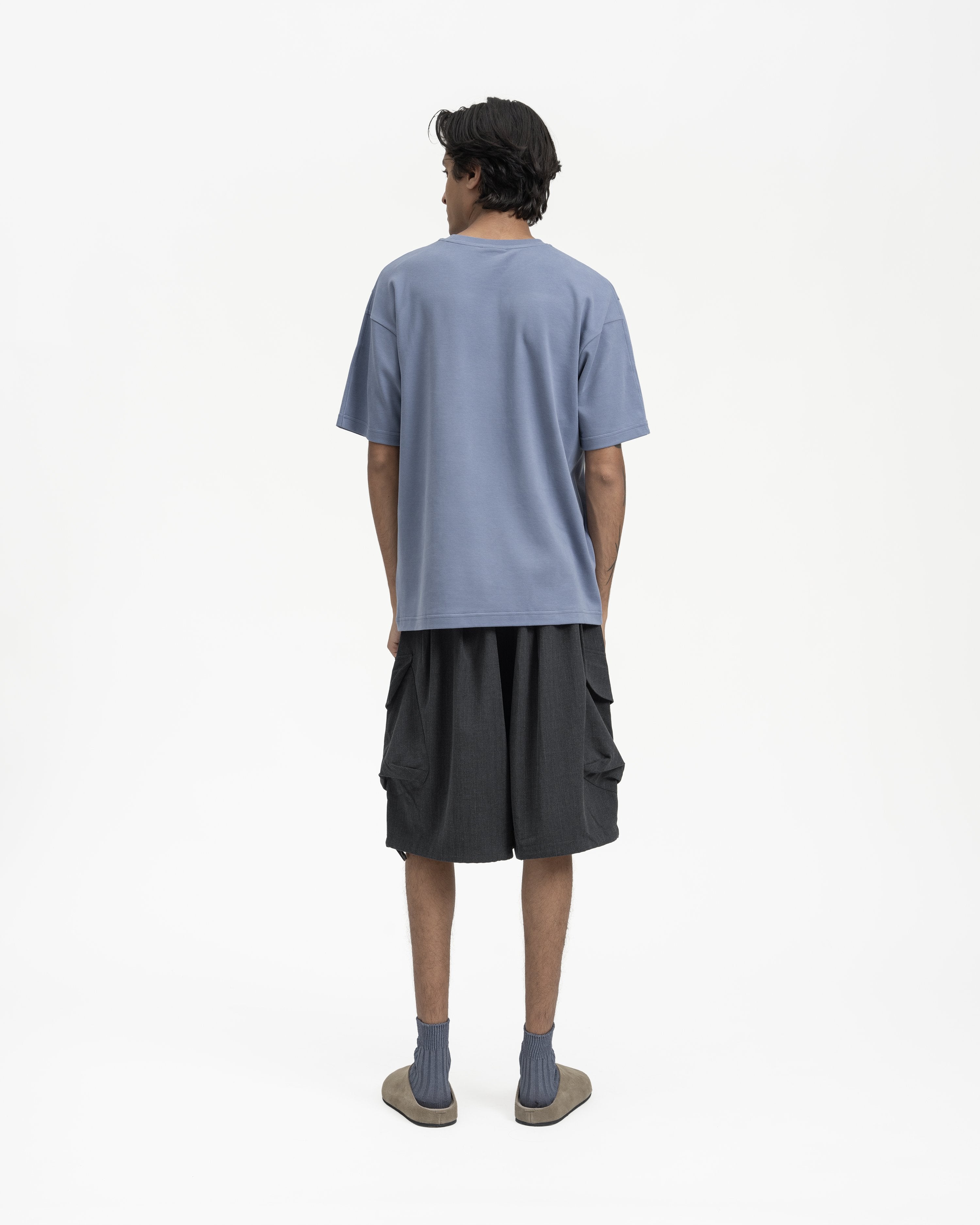 GRAYE | Cupro Signature Tee | Court Blue