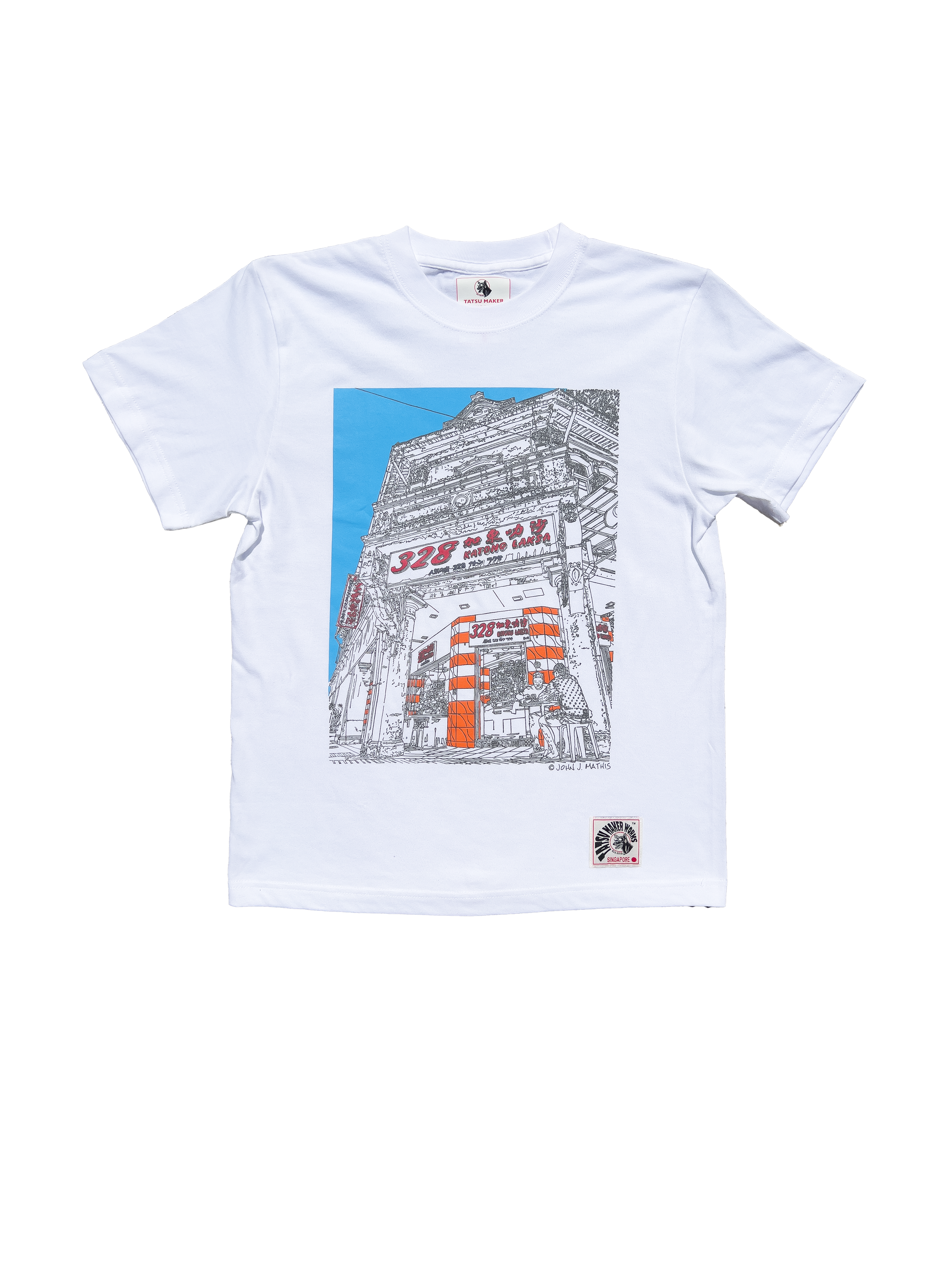 TATSU MAKER WORKS | 328 Katong Laksa White T-Shirt