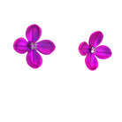 CREATIVE JEWELLERY STUDIO | My Tropical Garden: Artistic Titanium Lilac Botanical Flower Earrings | Tyll Atelier