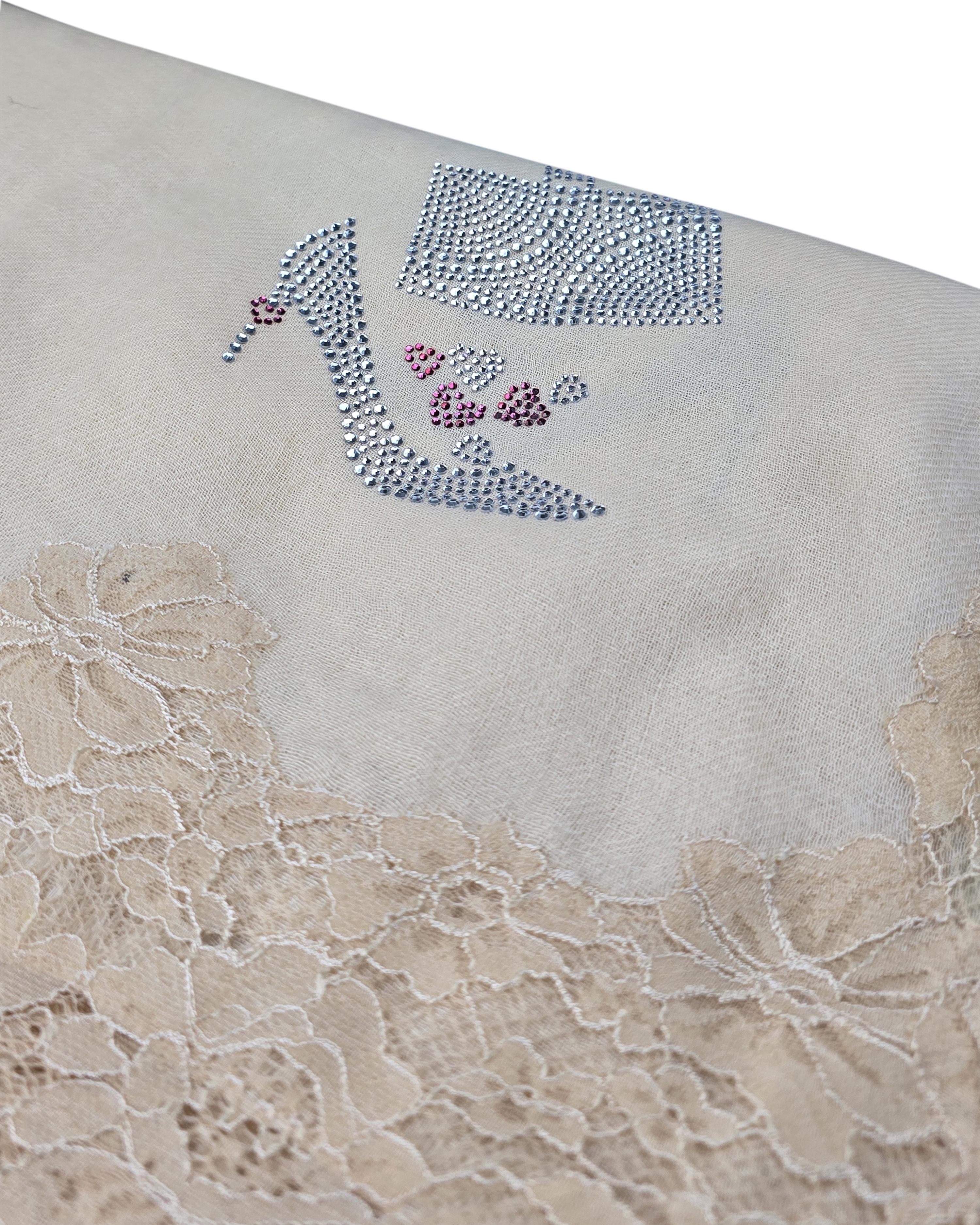 QUEENMARK | AN EMB I Love My Shoes Bag 4 Side Lace