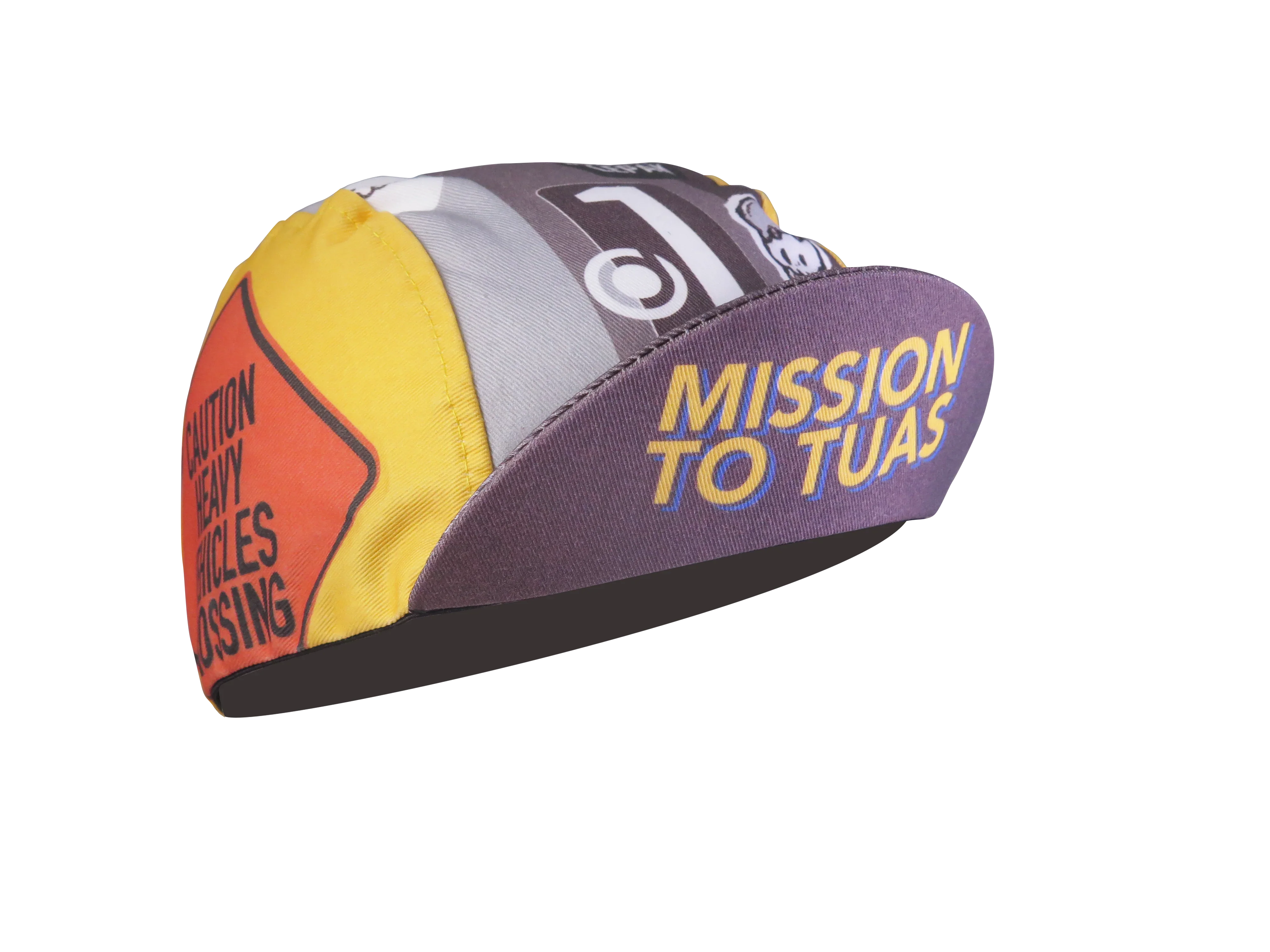 A DESIGN BY TAKACHYA | Cycling Cap - Mission to Tuas Grayscale