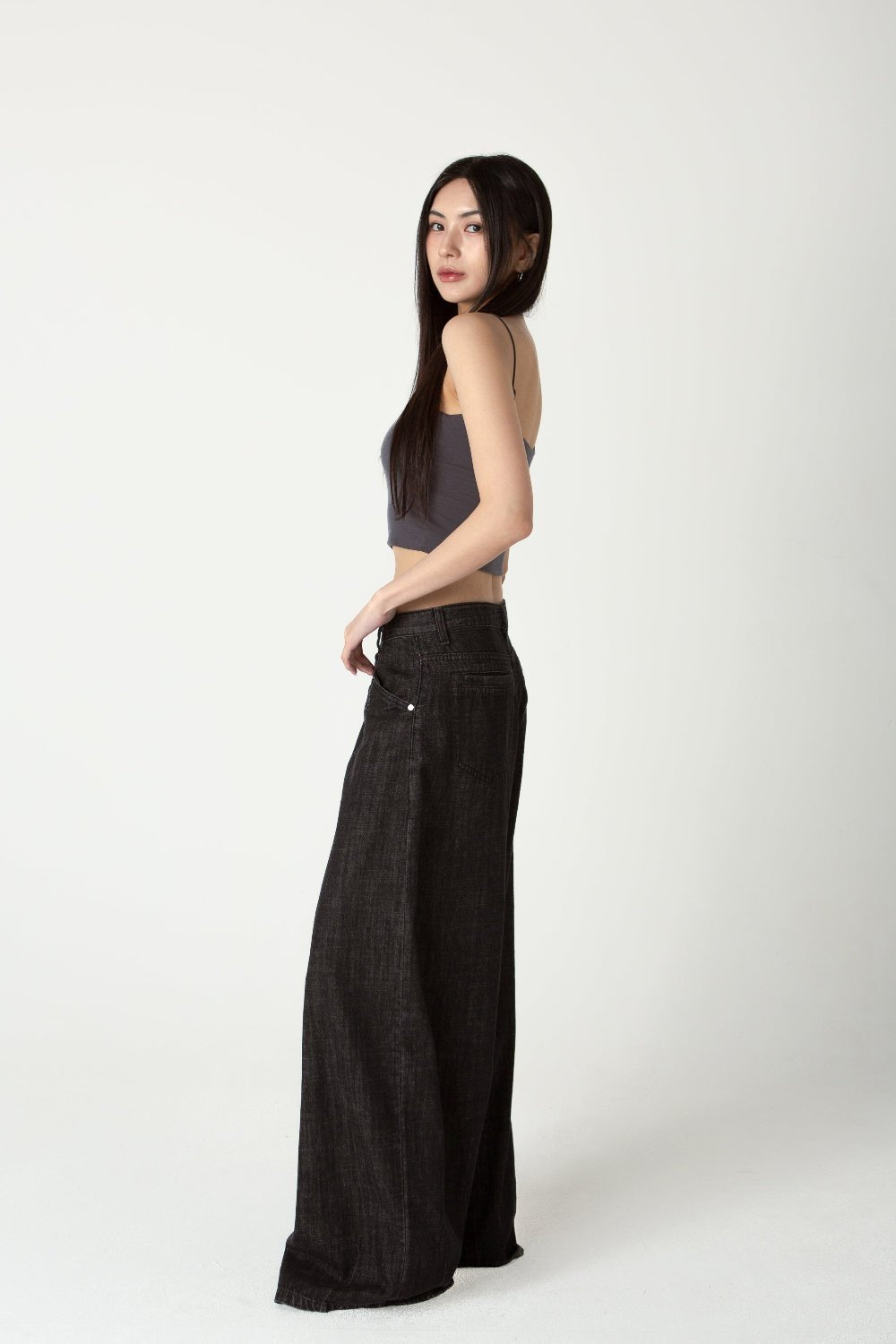 SAERO COLLECTIVE | Tencel Top | Lead Grey