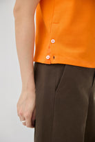 3EIGHTH | Musubi Henley Tank In Orange