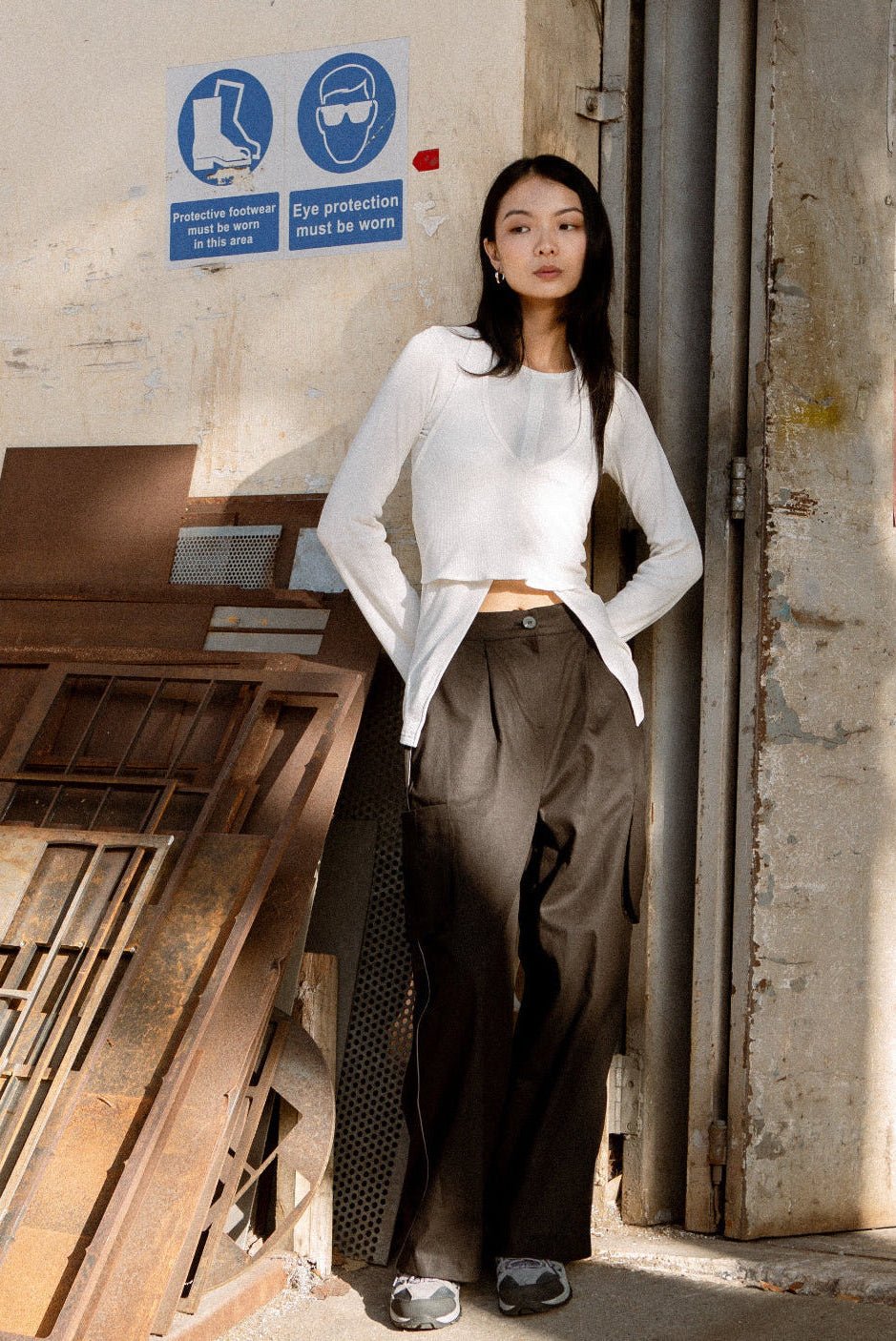 SAERO COLLECTIVE | Split Layer Top | Ivory