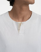 GRAYE | Paper Dry Henley Tee | Dusty Mauve