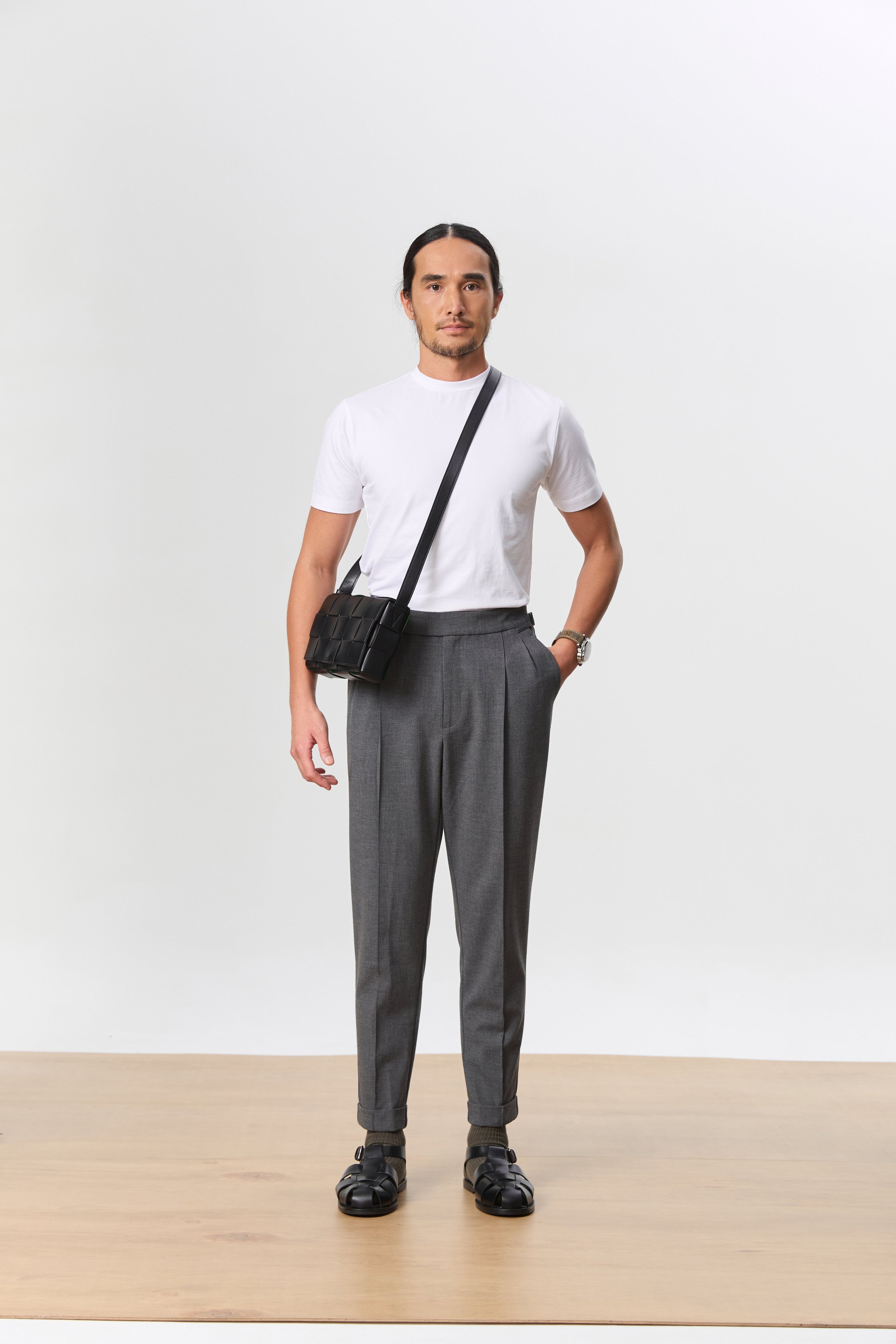 HOUSE OF ANON | Arlo Mock Neck Tee, Jersey