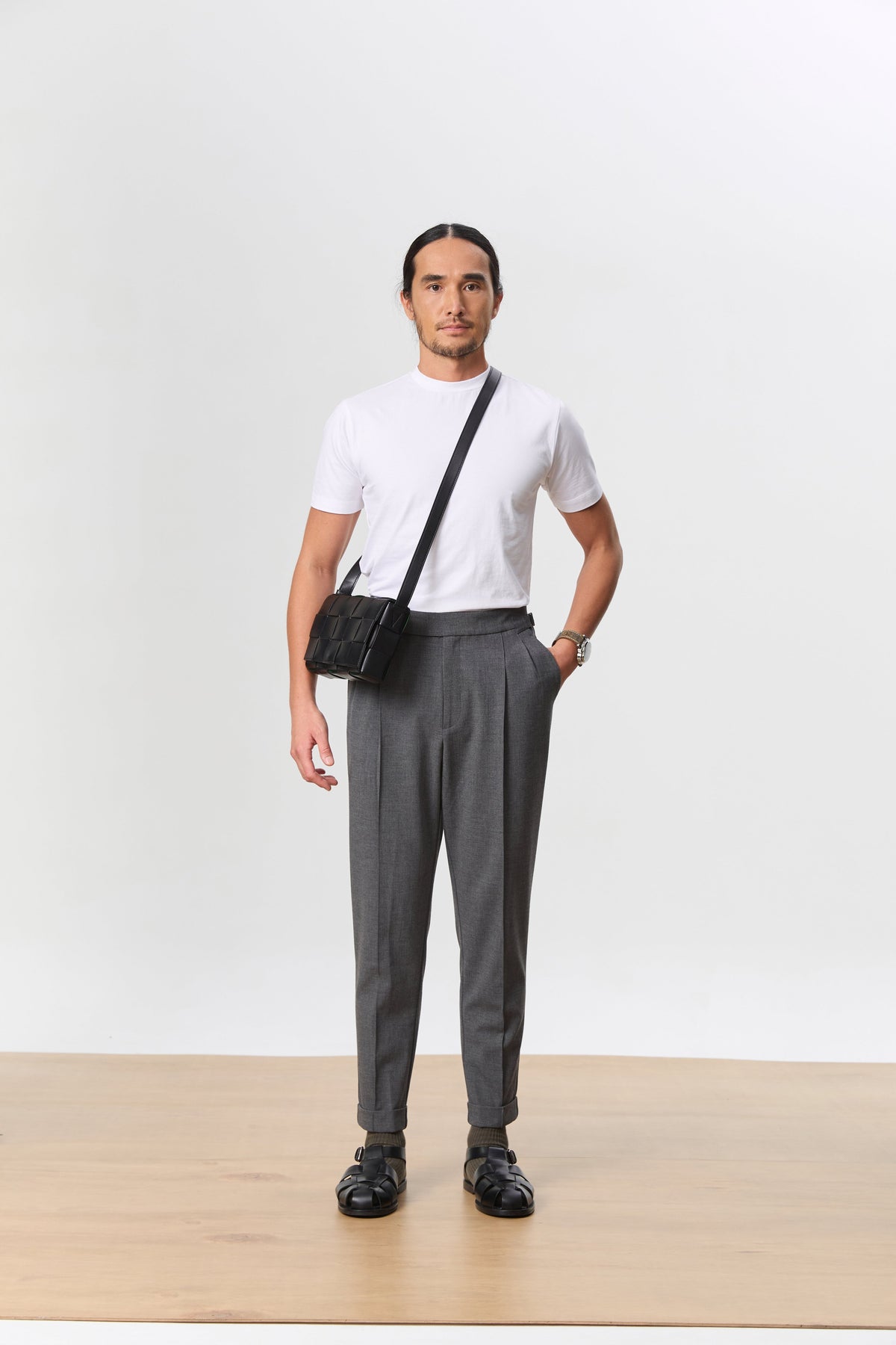HOUSE OF ANON | Arlo Mock Neck Tee, Jersey