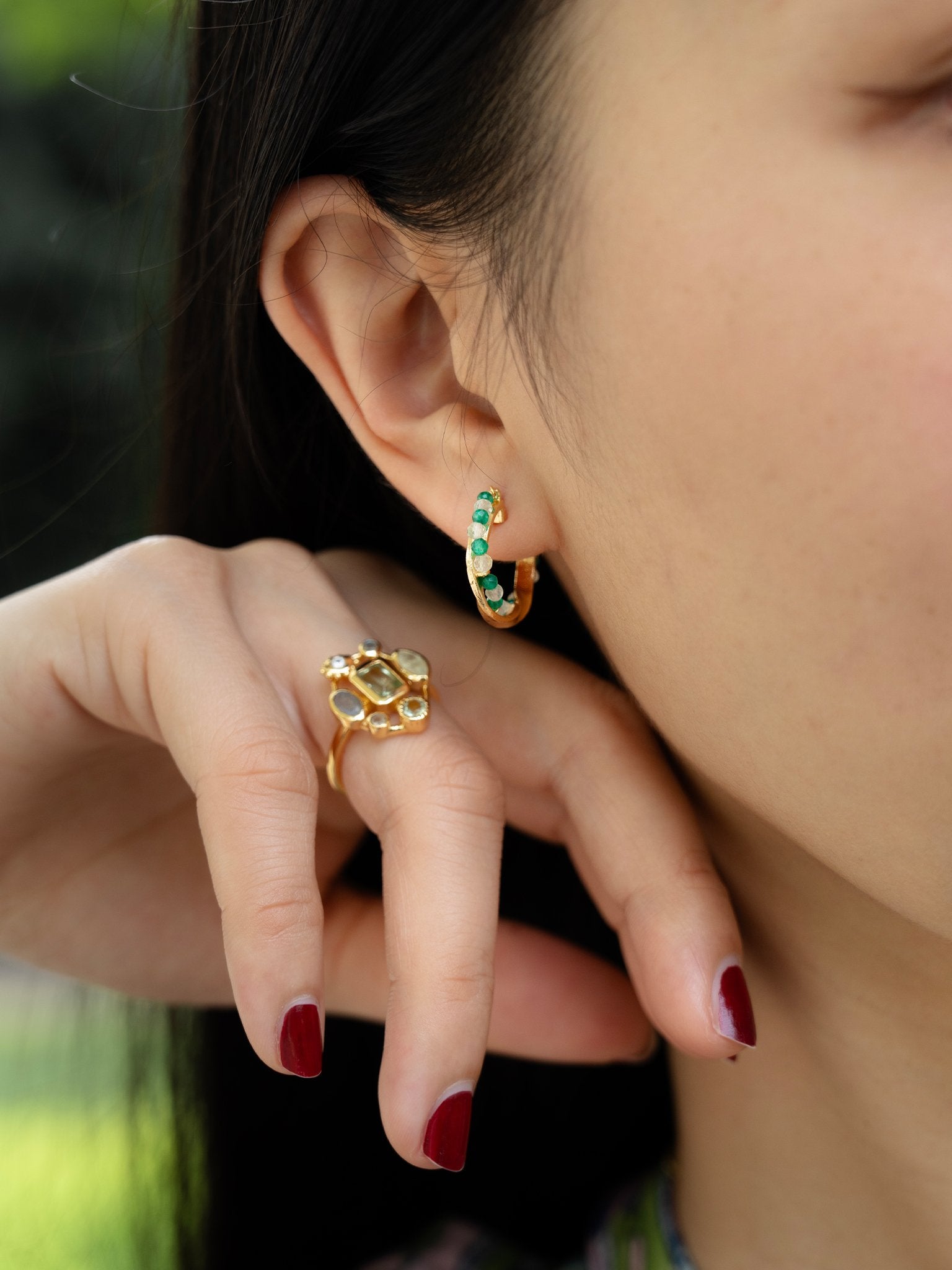 EMBRACE JEWELLERY | Accent Gem Hoops