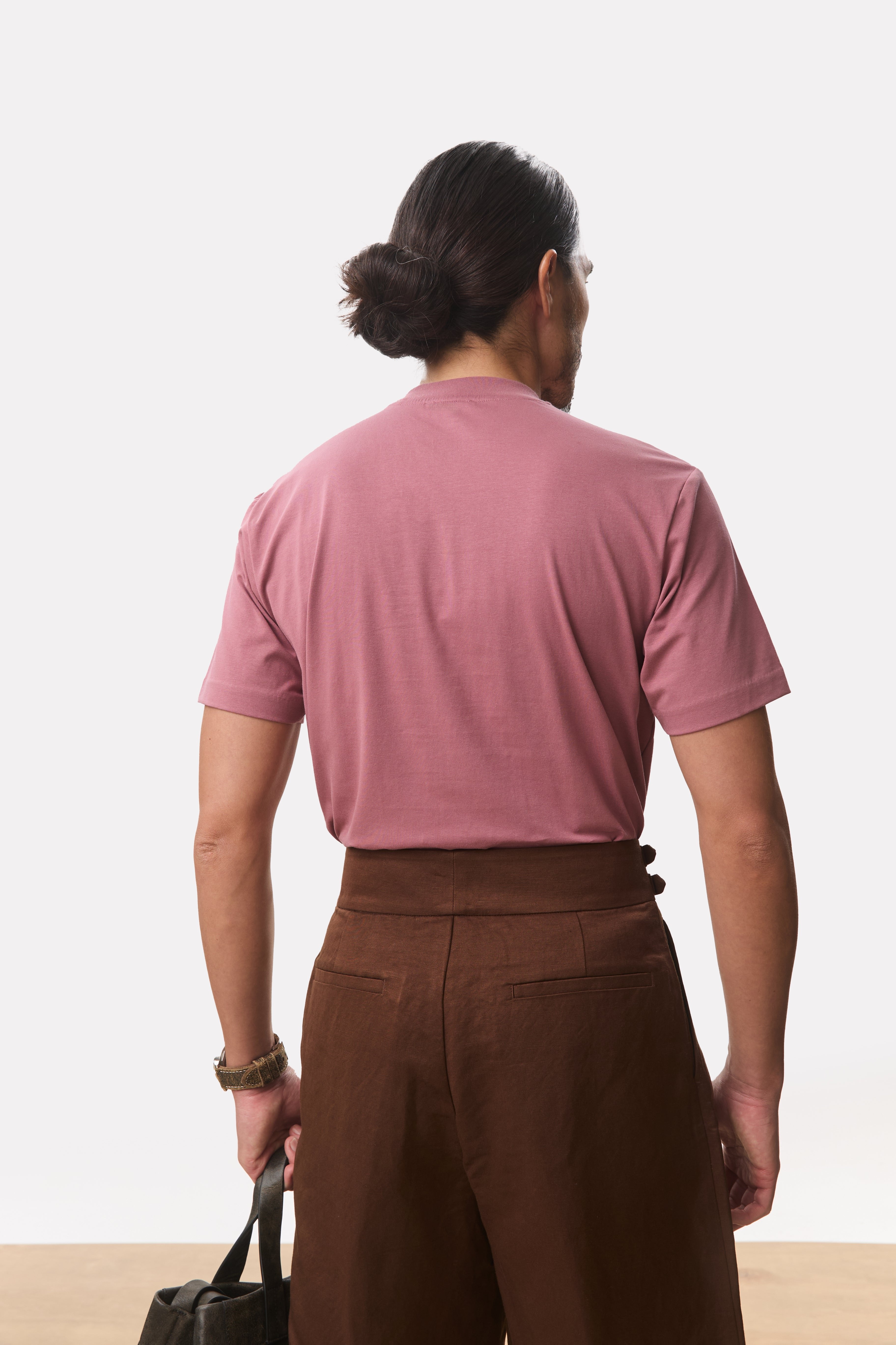 HOUSE OF ANON | Arlo Mock Neck Tee, Jersey