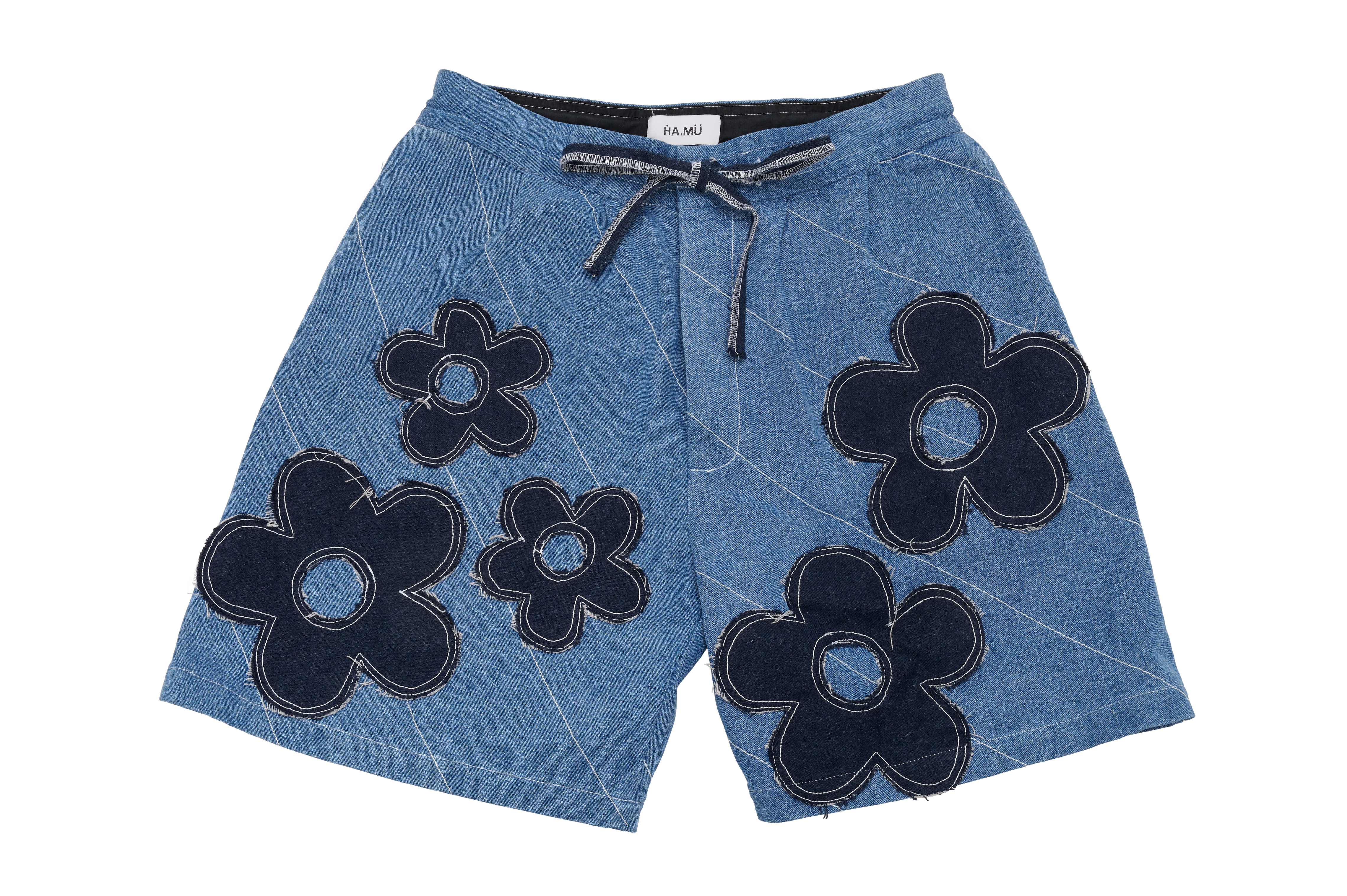 HA.MÜ | Quilted Floral Jorts