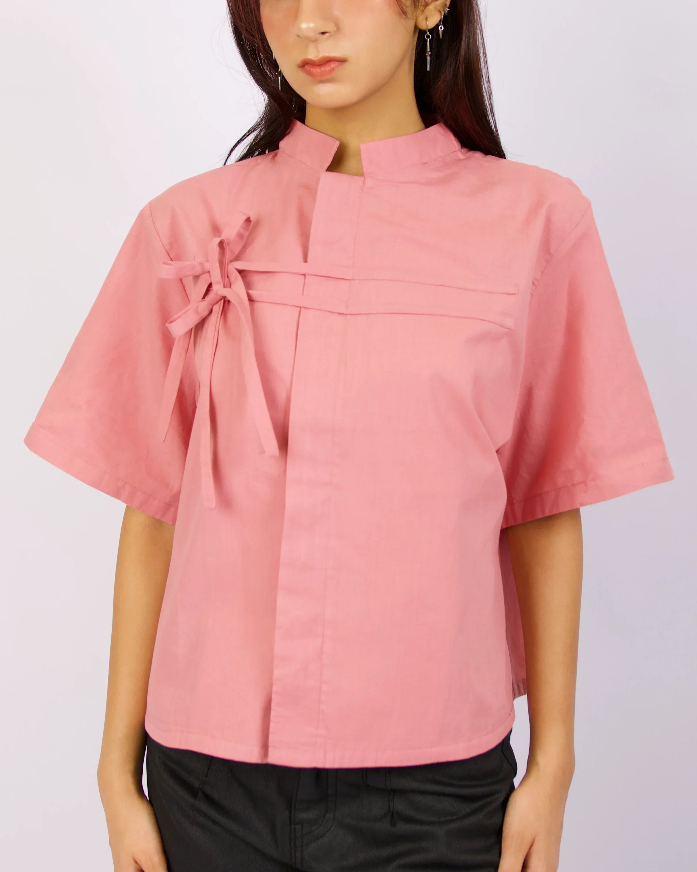 RAFFLES PRIVATO | MAL Mandarin Collar Boxy Shirt