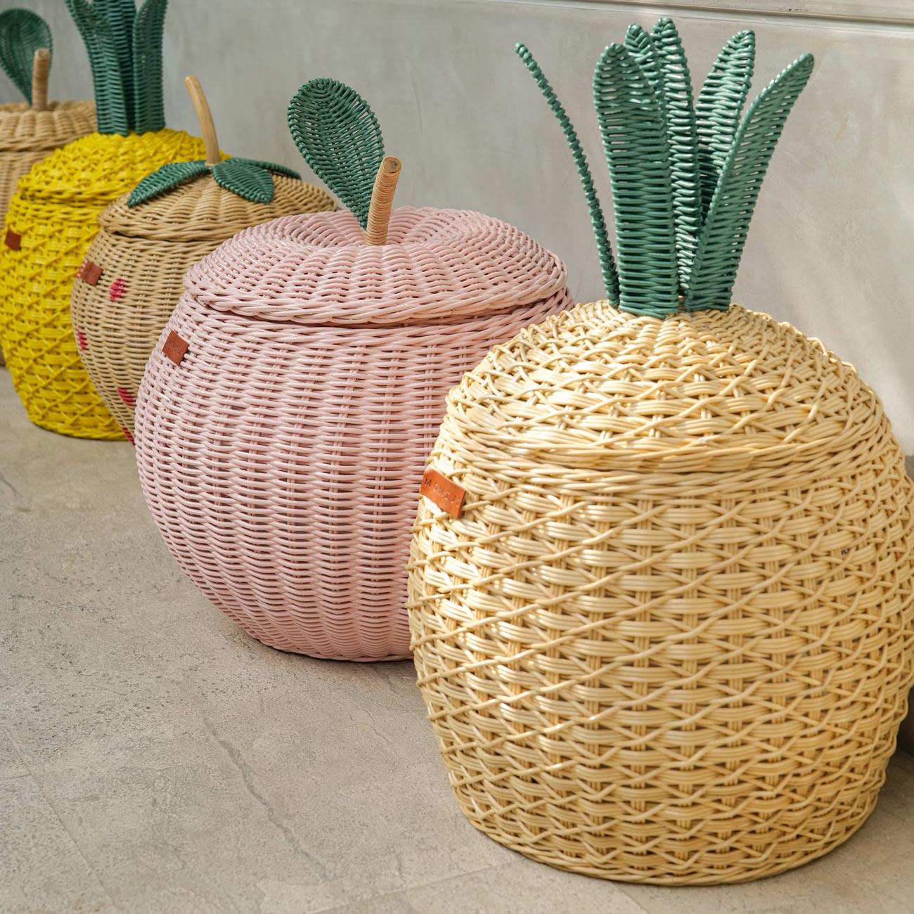 MOMIJI | Pineapple Basket - Medium Natural