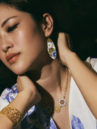 EMBRACE JEWELLERY | Chrysanthemum Oval Earrings