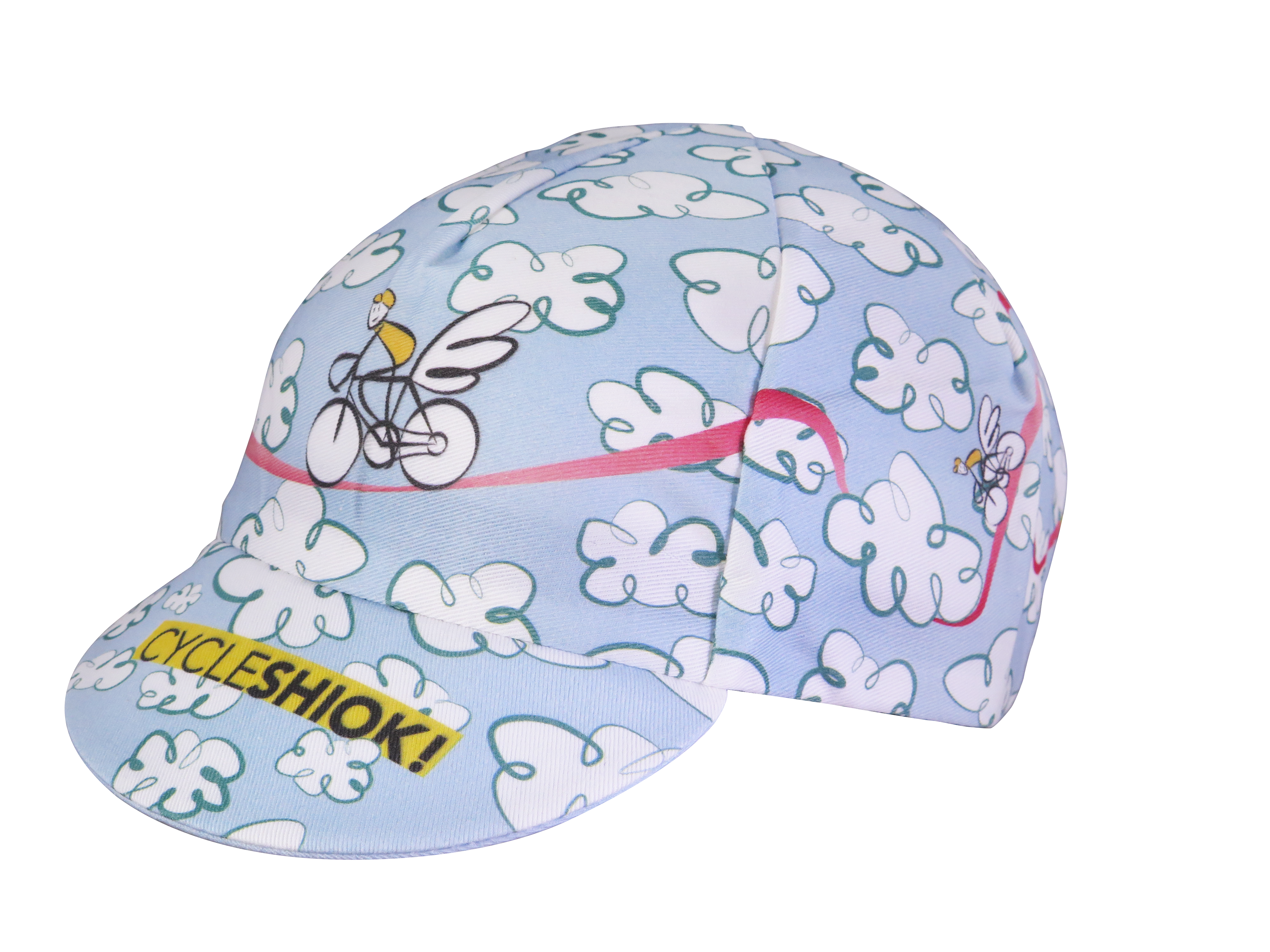 A DESIGN BY TAKACHYA | Cycling Cap - Flying Unicorn Sky Blue
