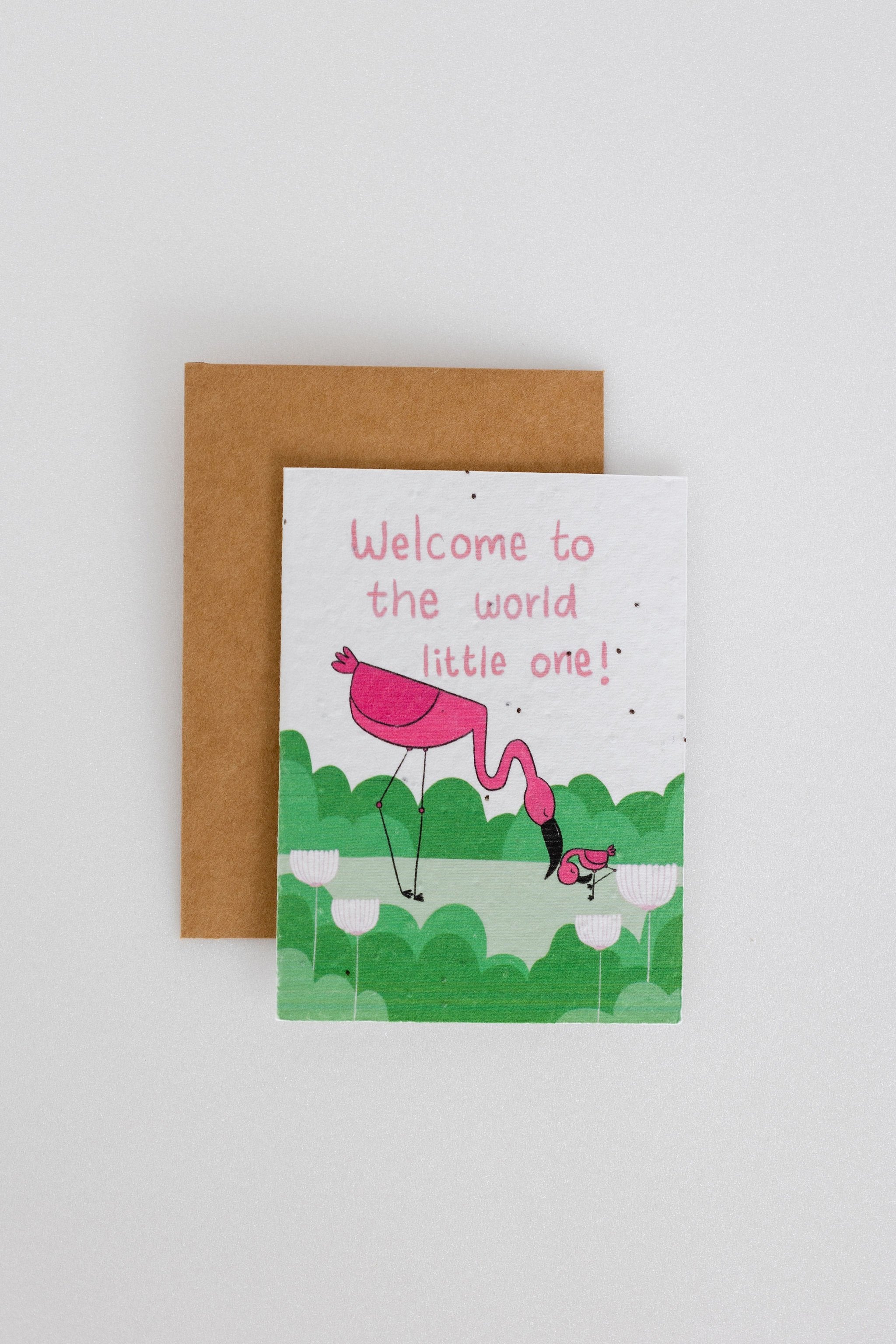 PURPLE AND PURE | Plantable Greeting Card | Welcome Little One