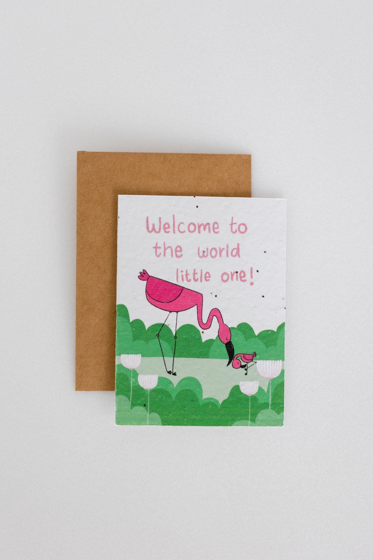 PURPLE AND PURE | Plantable Greeting Card | Welcome Little One