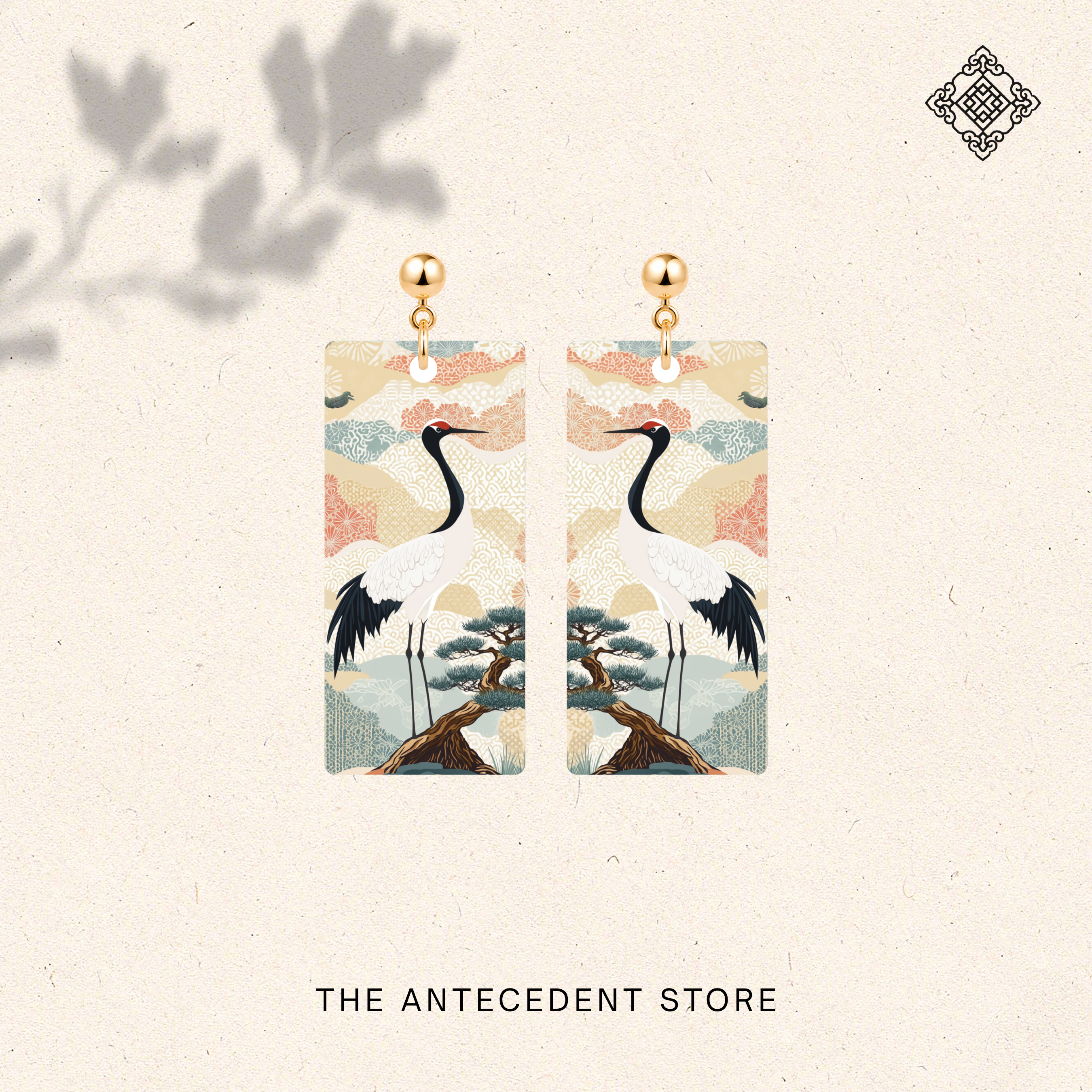 THE ANTECEDENT STORE | Pine & Crane Earrings