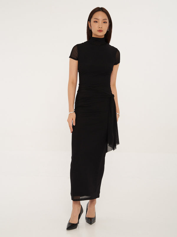 DRESSINGPAULA | Bodycon Mesh Maxi Dress