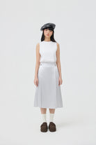 3EIGHTH | Ginrin Skirt In Silver Satin