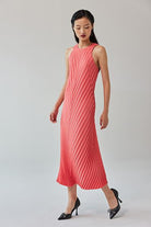 GIN LEE STUDIO | Ivy Dress | Coral Red