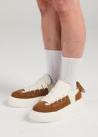 PROJECTWEAR | Felton Broad Shoelace Suede Leather Sneaker Brown