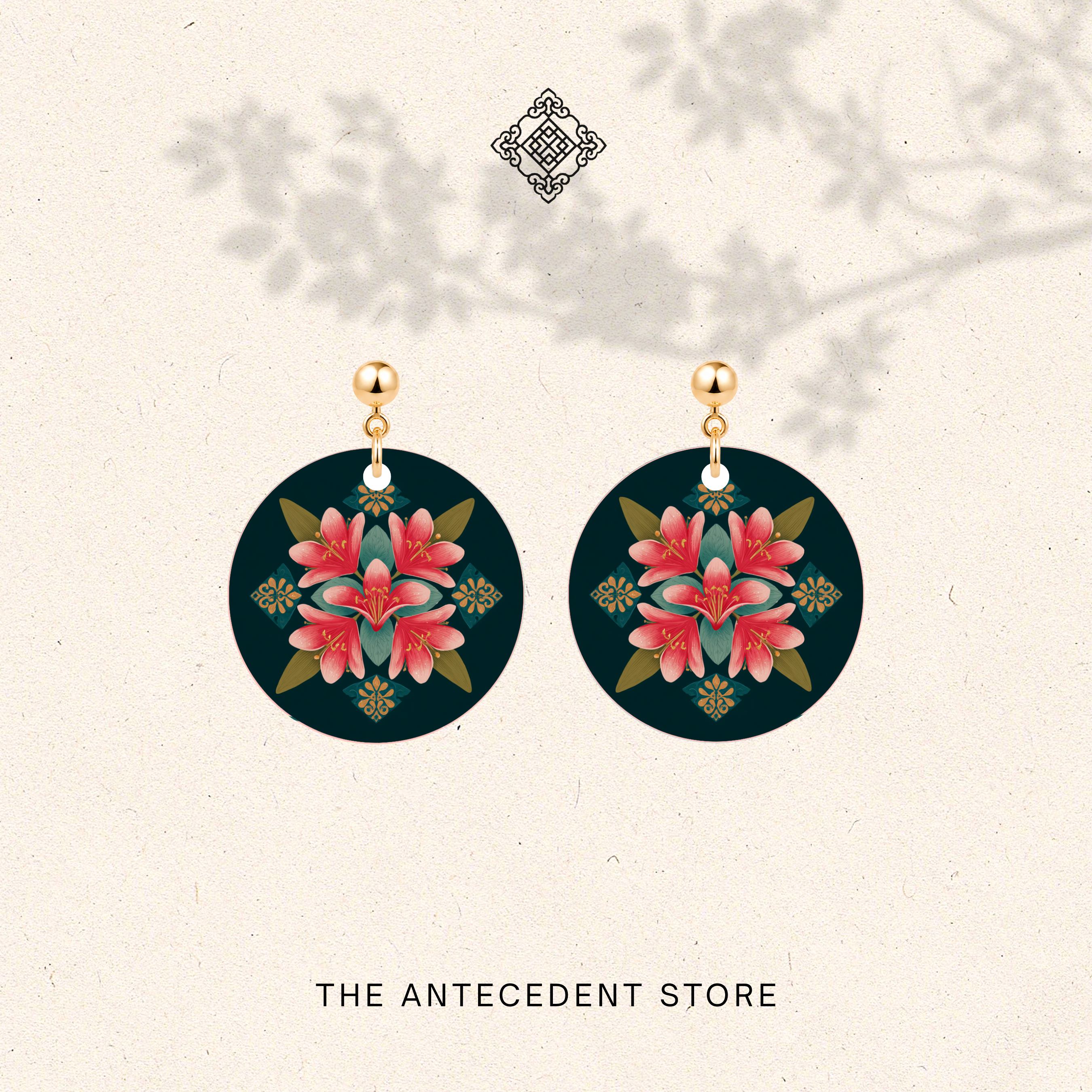 THE ANTECEDENT STORE | Frangipani Peranakan Earrings