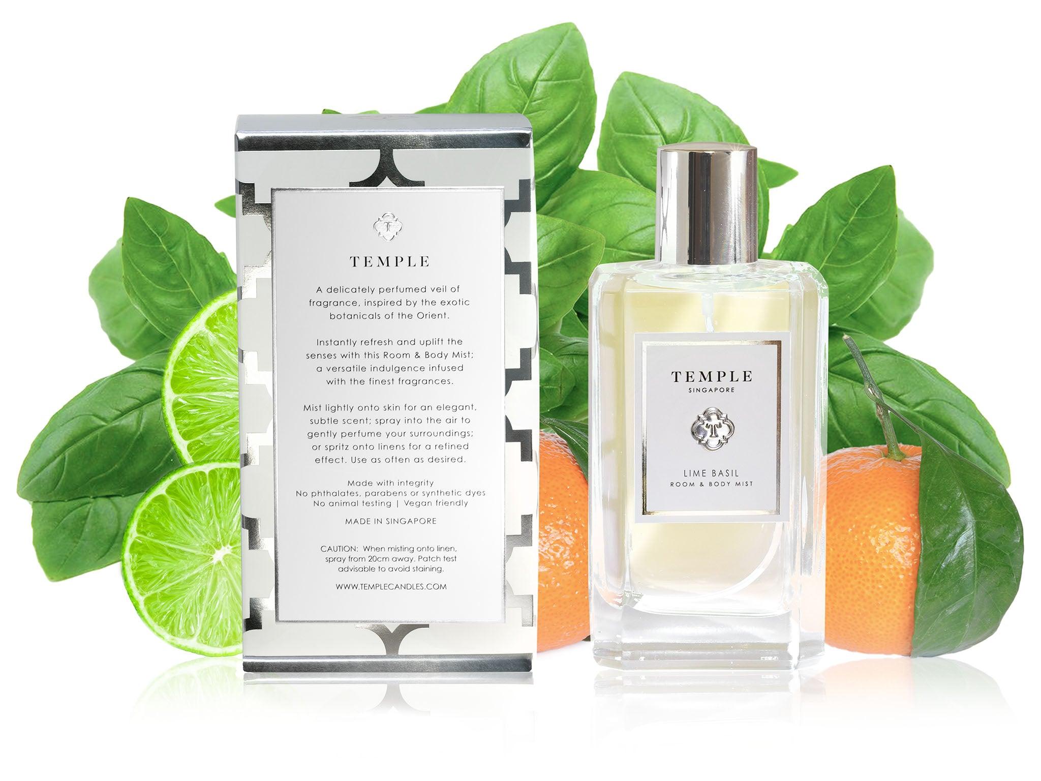 TEMPLE CANDLES | Room & Body Mist - Lime Basil