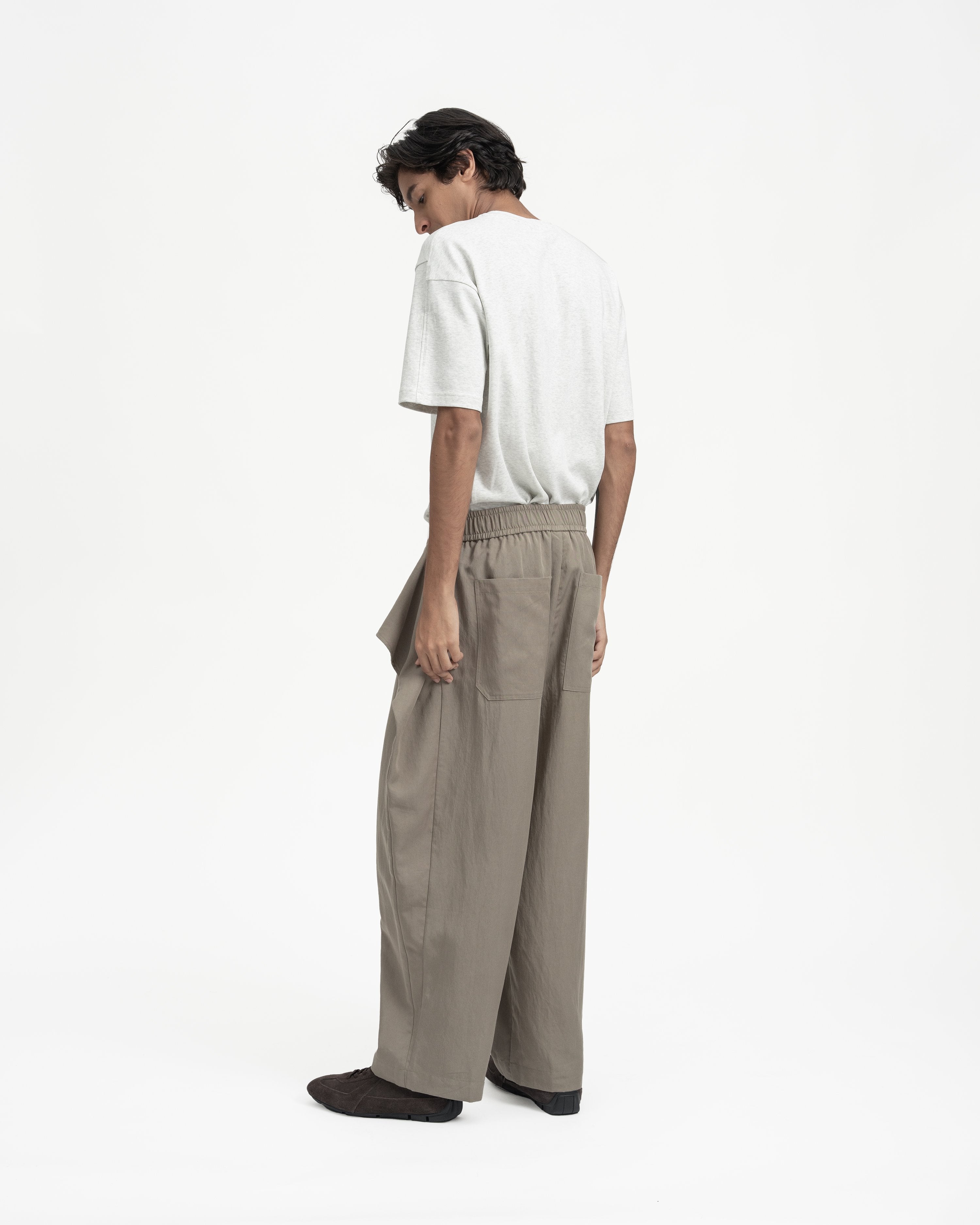 GRAYE | Sash Wrap Trousers | Olive
