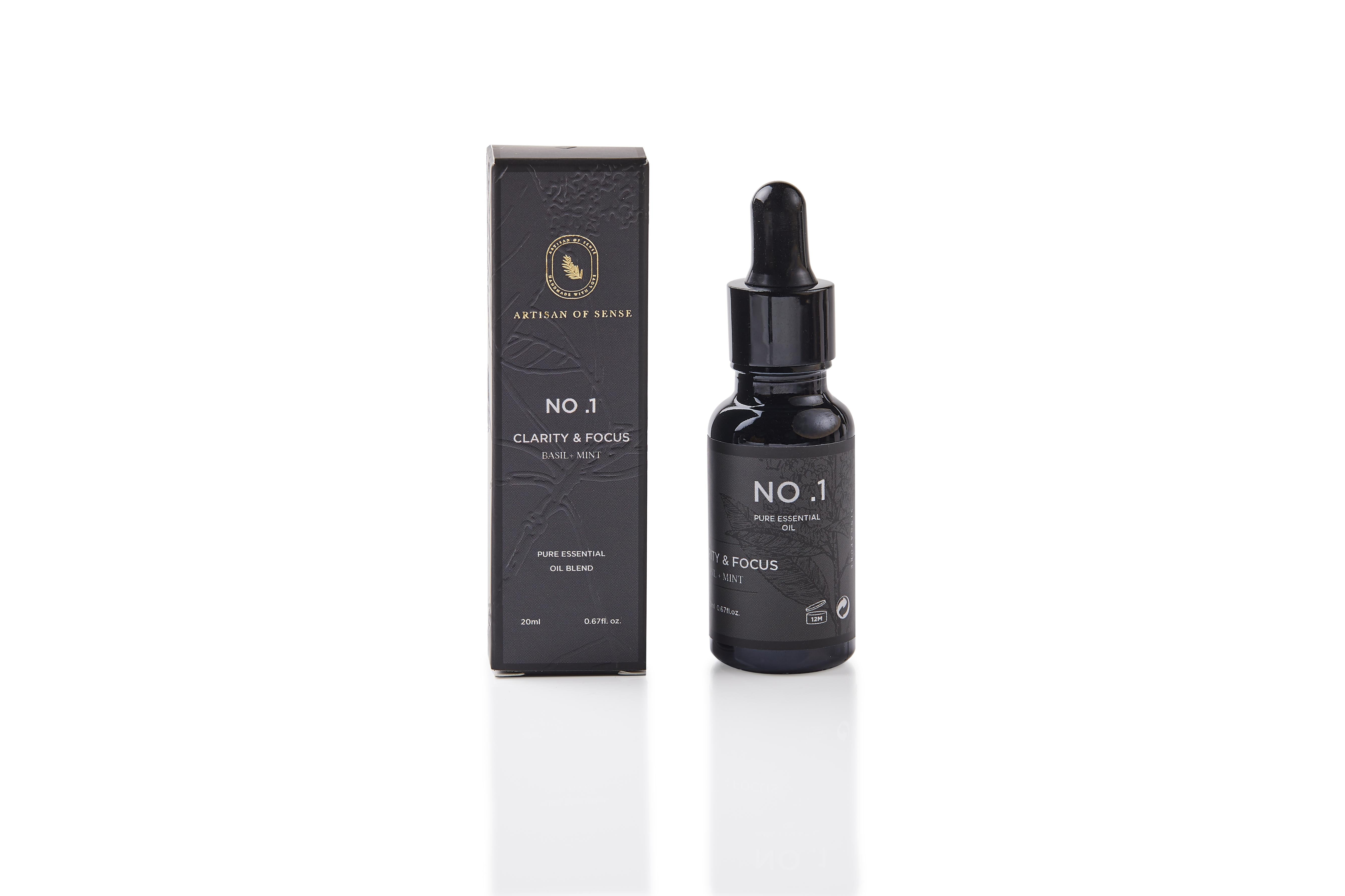 ARTISAN OF SENSE | No.1 Clarity & Focus Essential Oil Blend | Basil & Mint