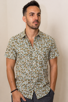 DUXTON | Regular Fit Button Up Shirt | Floral Meadow | White