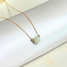 THE ANTECEDANT STORE | N - Minimalist Burmese Jade Bead Necklace (White)