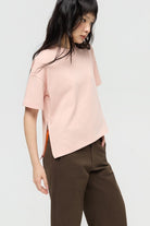 3EIGHTH | SOKKO Zip Tee in Blush Pink