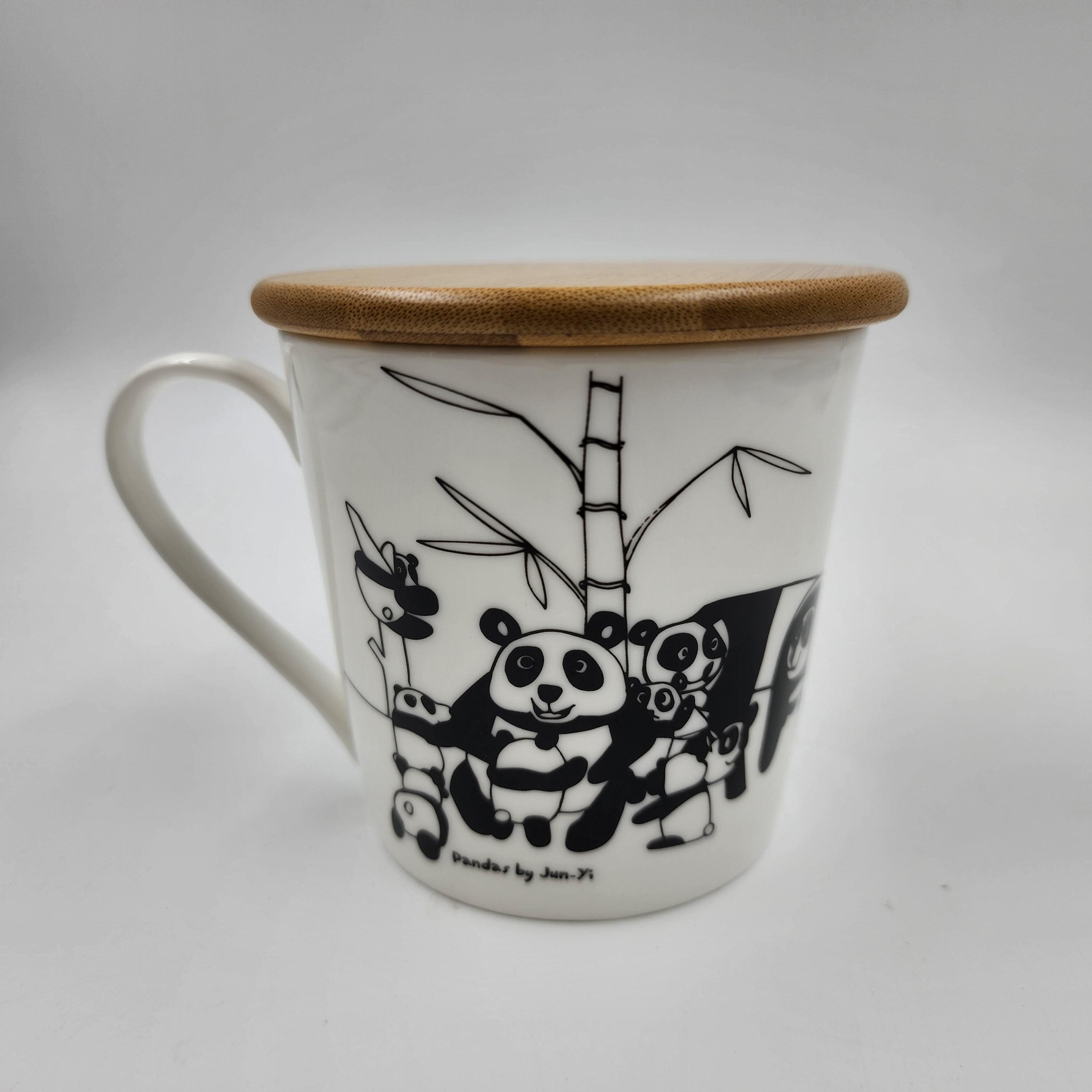 THE ANIMAL PROJECT | Wide Tapered Mug With Bamboo Lid