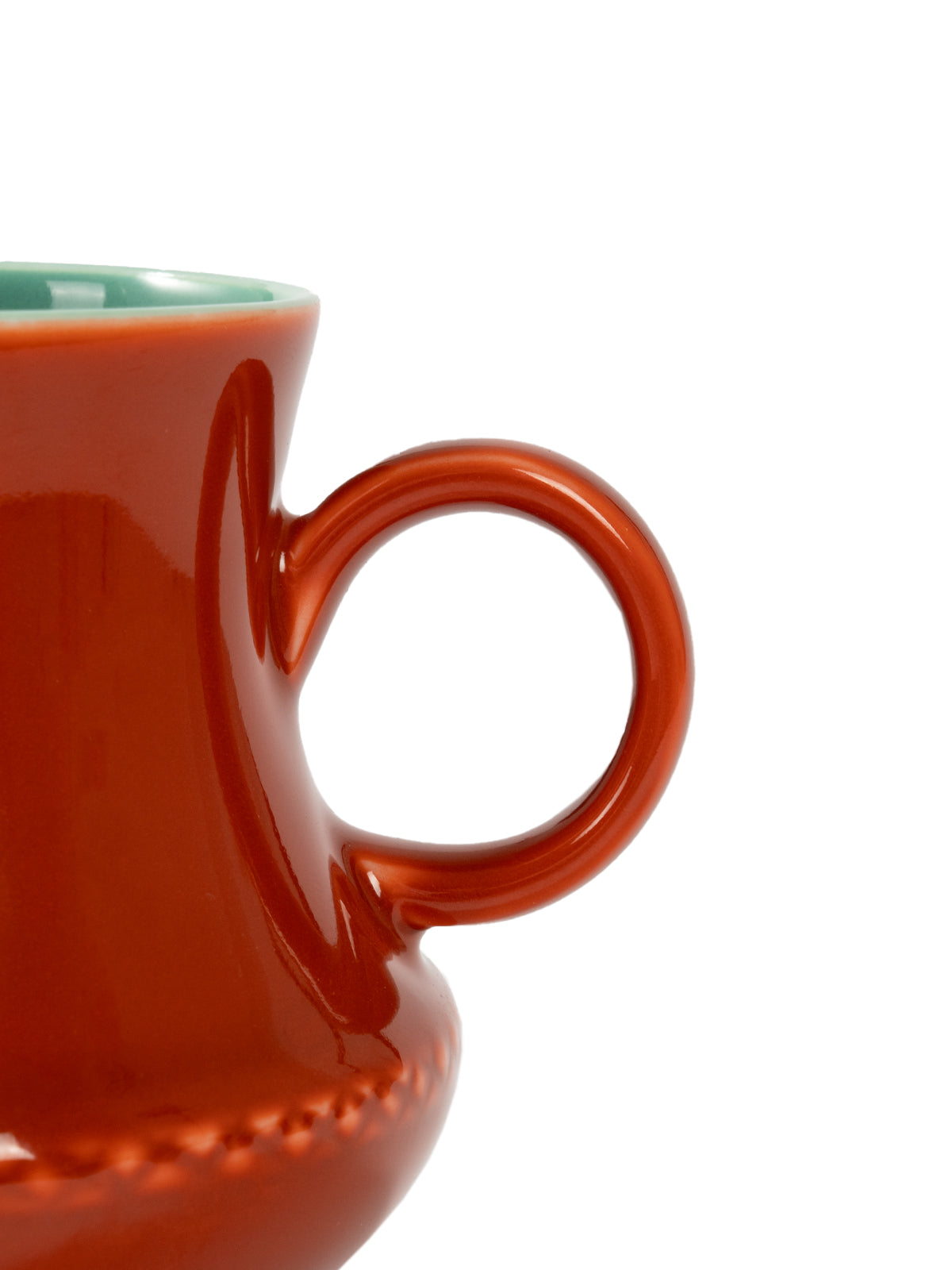 CRAFILAB | Brick Red & Turquoise Three&Legged Sharing Cup